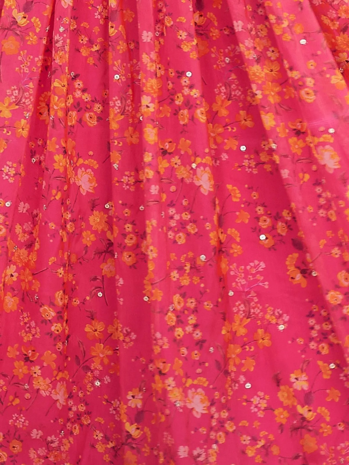 Odette Pink Art Silk Embroidered Semi Stitched Lehenga With Blouse For Women - Image 4