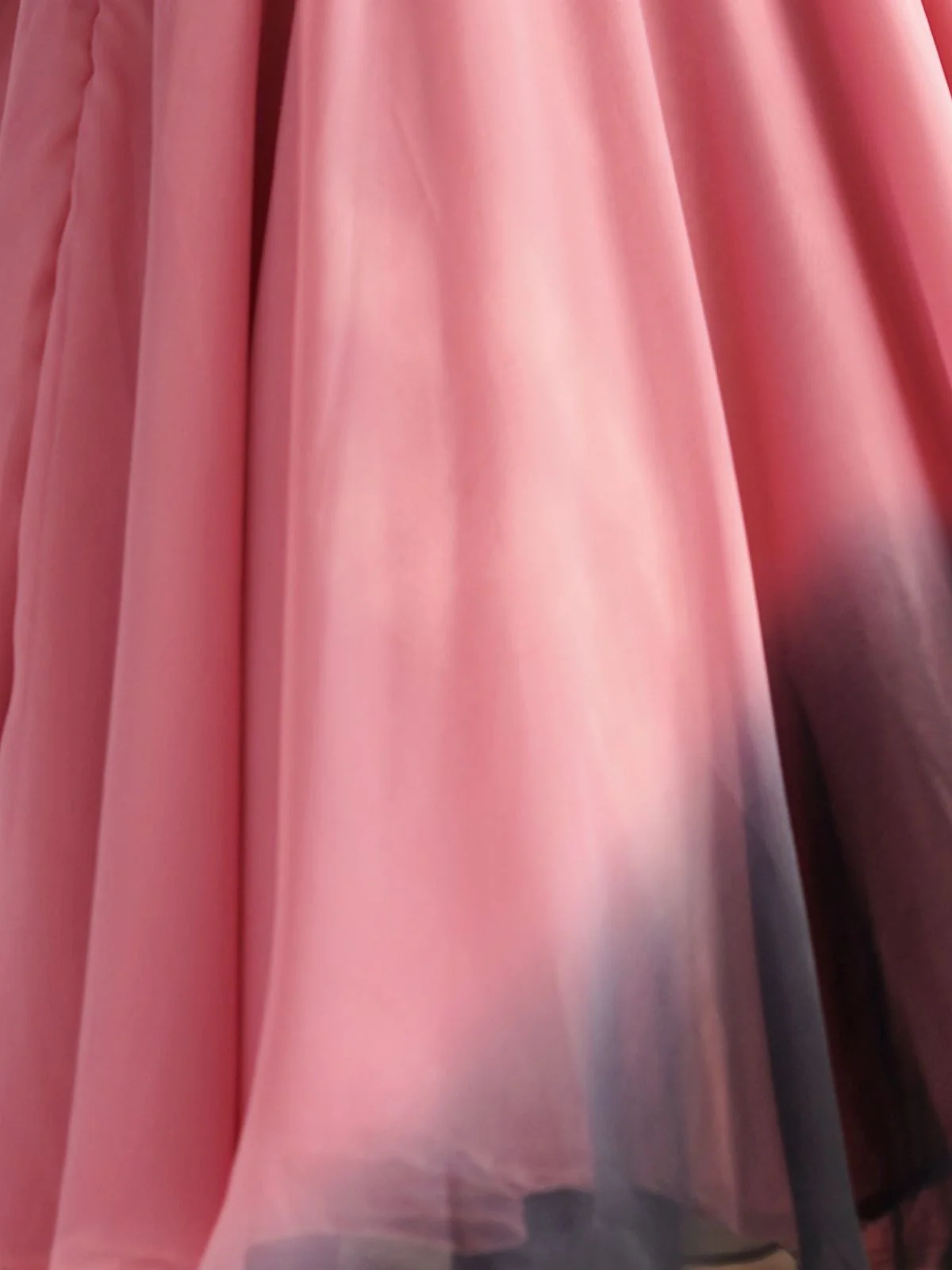 Odette Pink & Black Georgette Plain Kurta Set For Women - Image 5