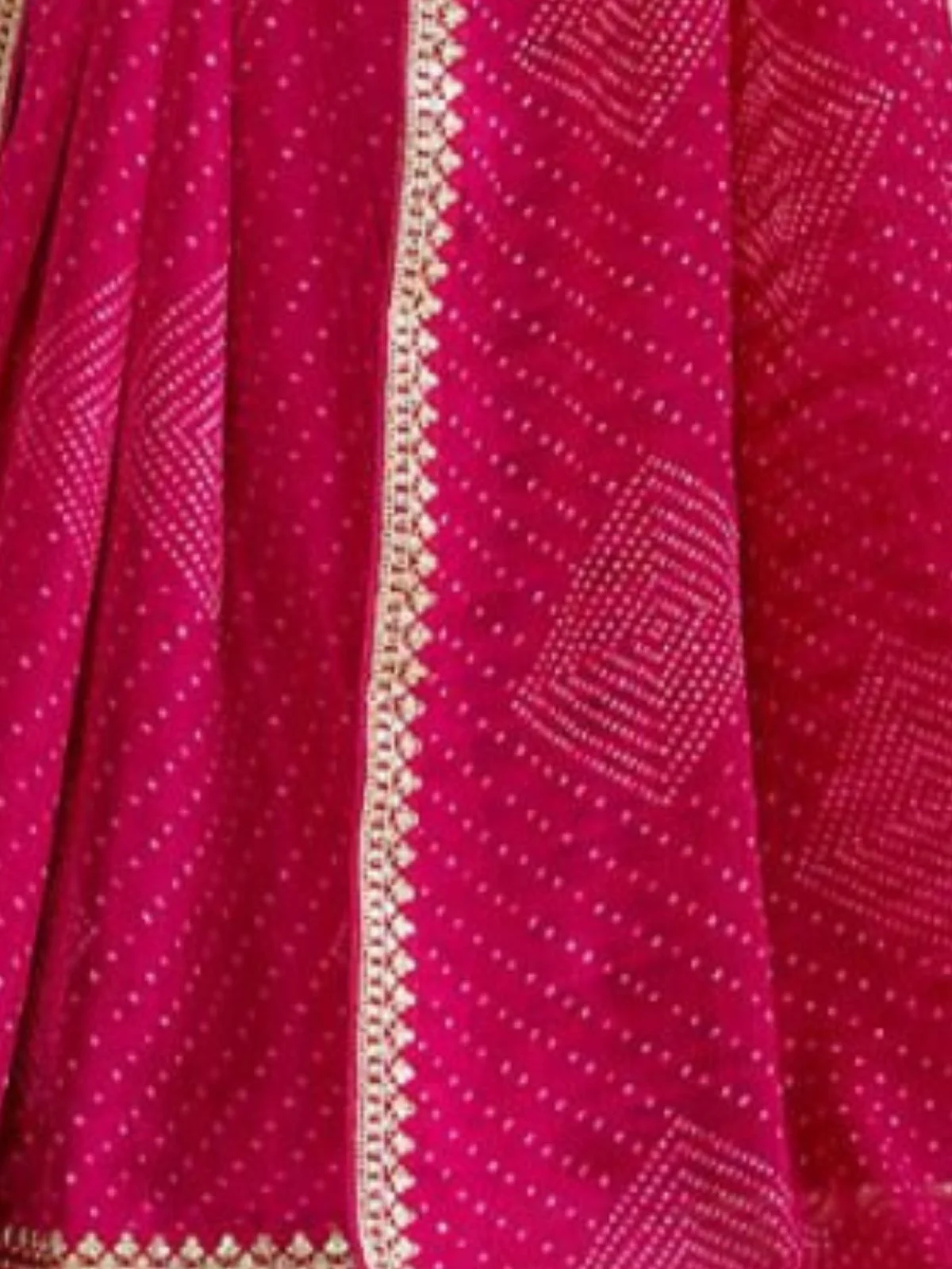 Odette Pink Chiffon Embellished Saree For Women - Image 4