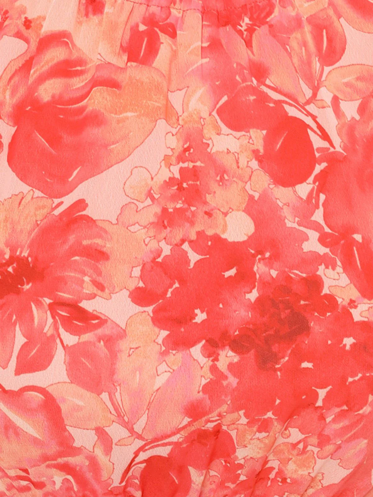 Odette Pink Chiffon Printed Stitched Dress For Women - Image 7