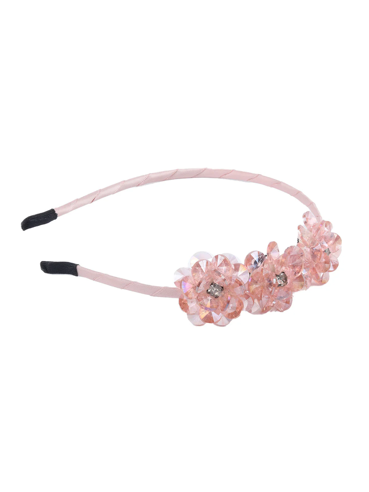Odette Pink Embellished Hair Band For Women - Image 5