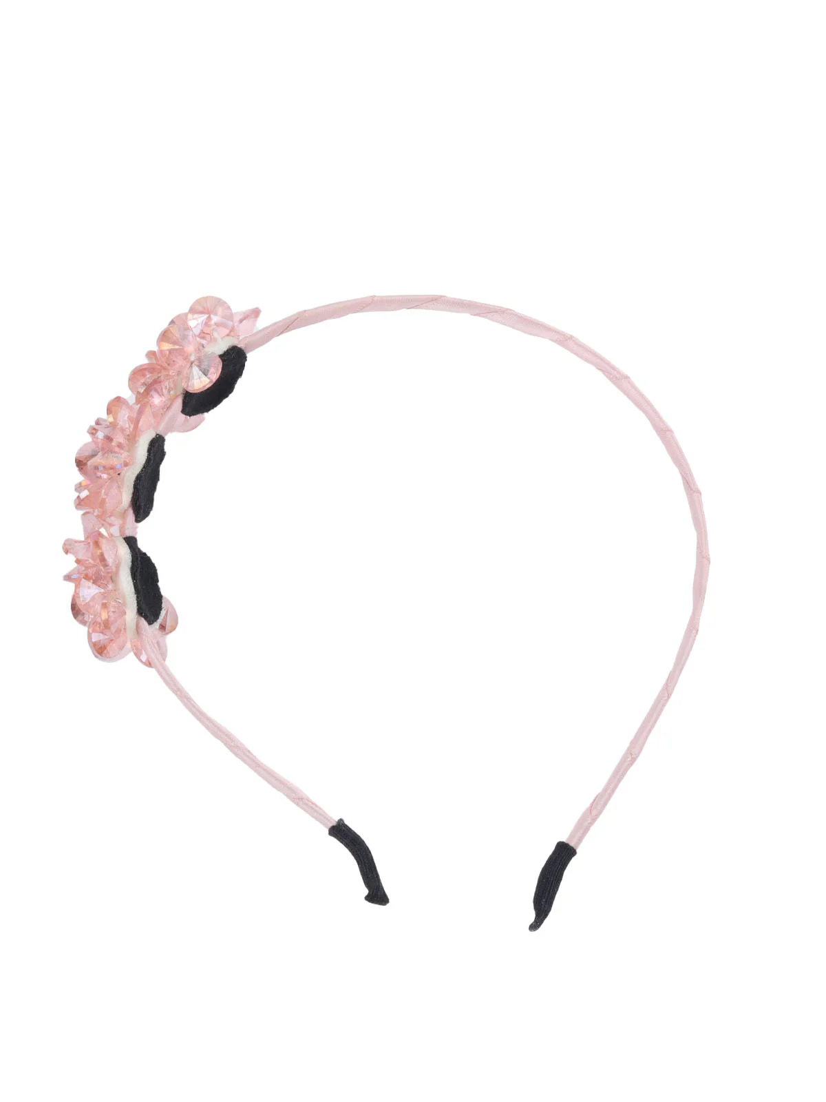 Odette Pink Embellished Hair Band For Women - Image 6