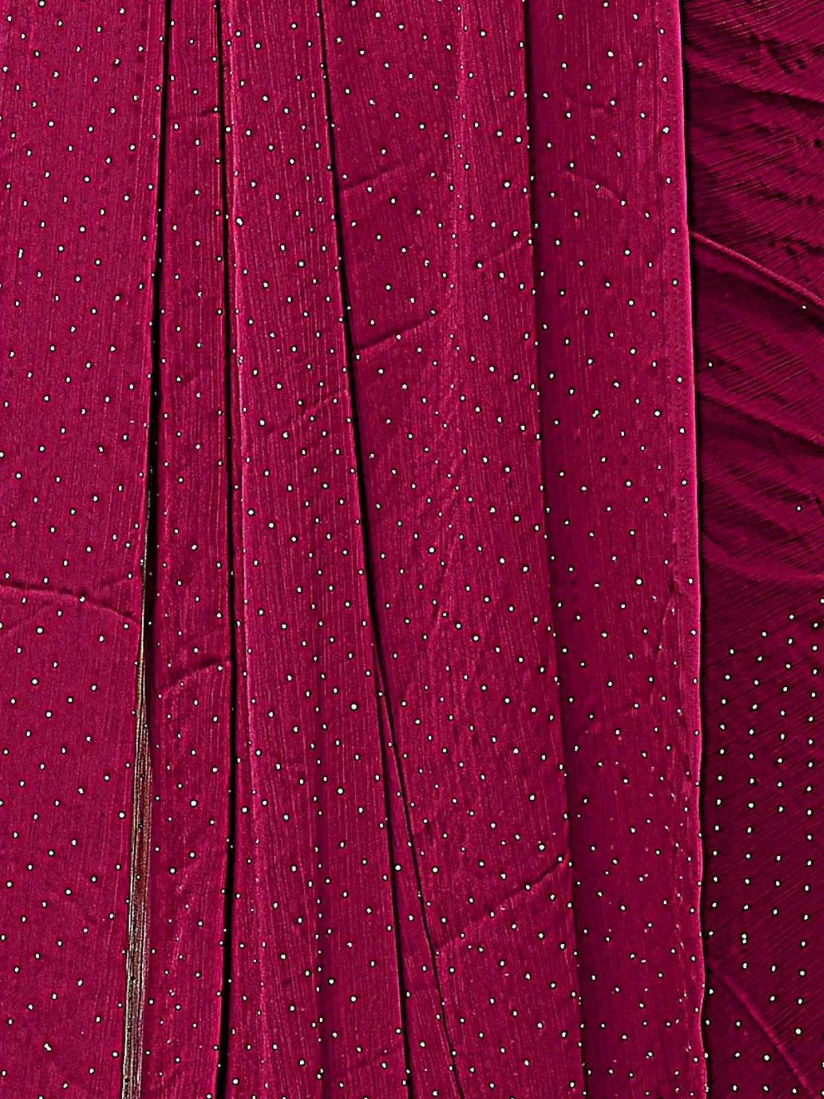 Odette Pink Georgette Embellished Saree For Women - Image 4