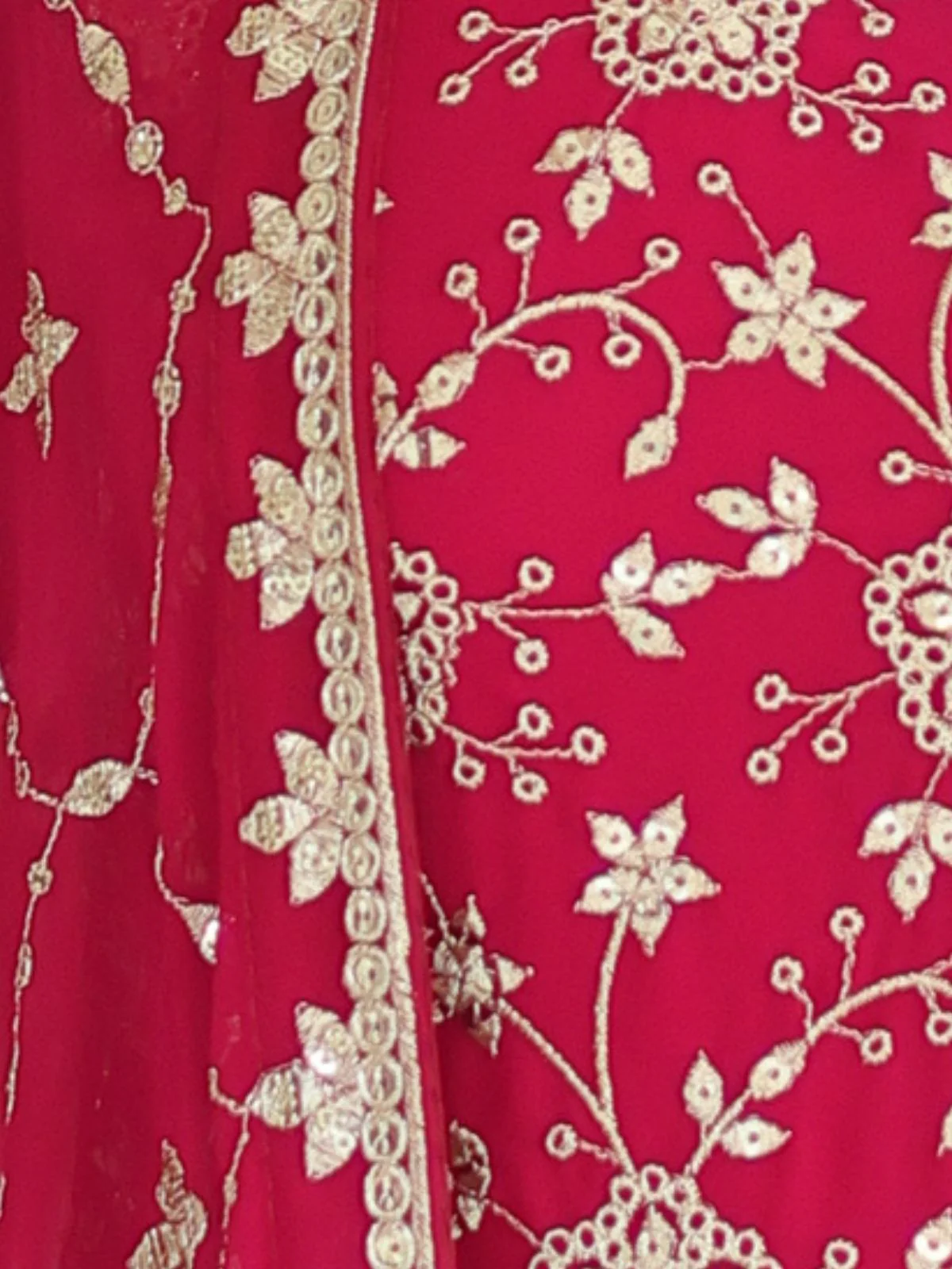 Odette Pink Georgette Embroidered Kurta Set For Women - Image 5