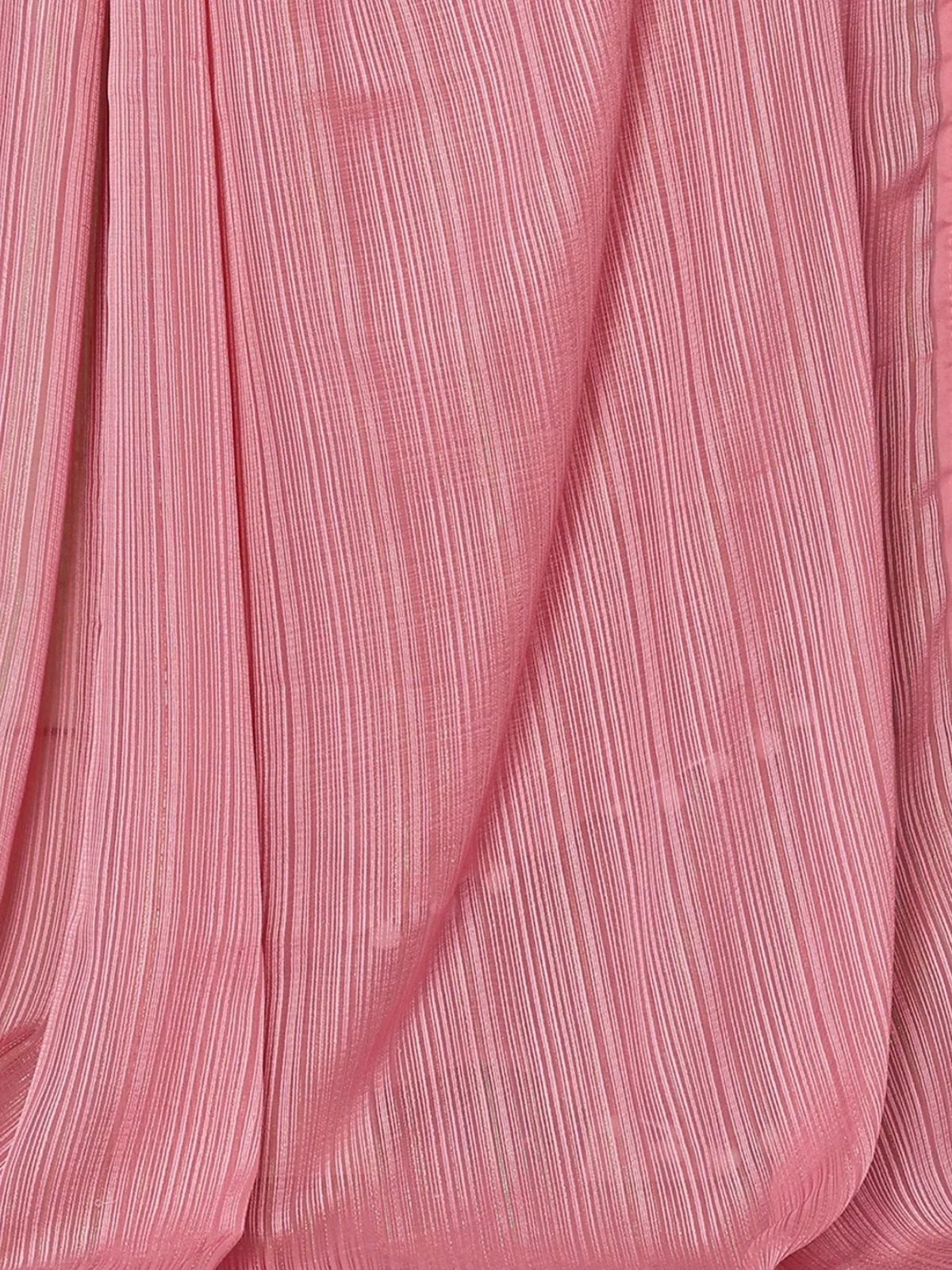 Odette Pink Georgette Printed Saree For Women - Image 6