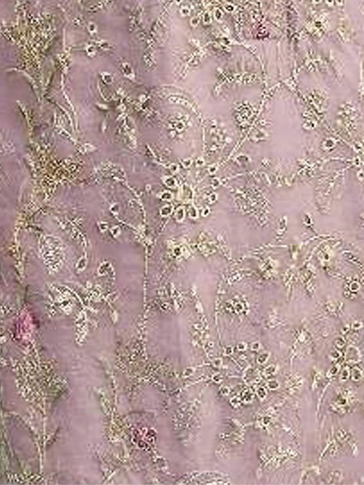 Odette Pink Organza  Embroidered Semi-Stitched Kurta Set For Women - Image 3