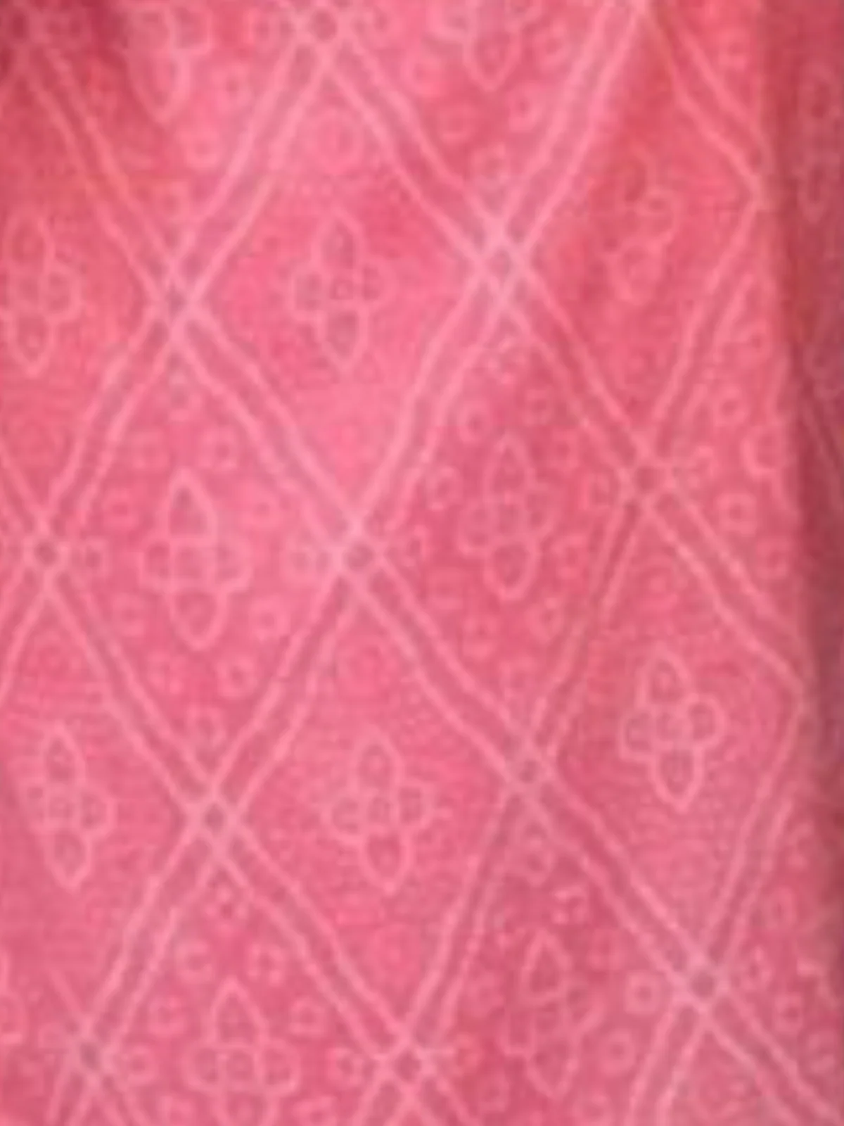 Odette Pink Printed Cotton Stitched Kurta Set For Women - Image 4