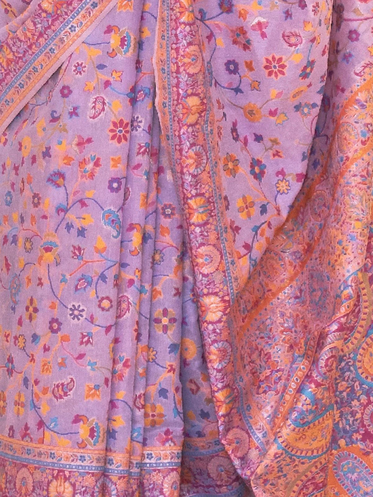 Odette Pink Woven Silk Blend Saree With Unstitched Blouse For Women - Image 3