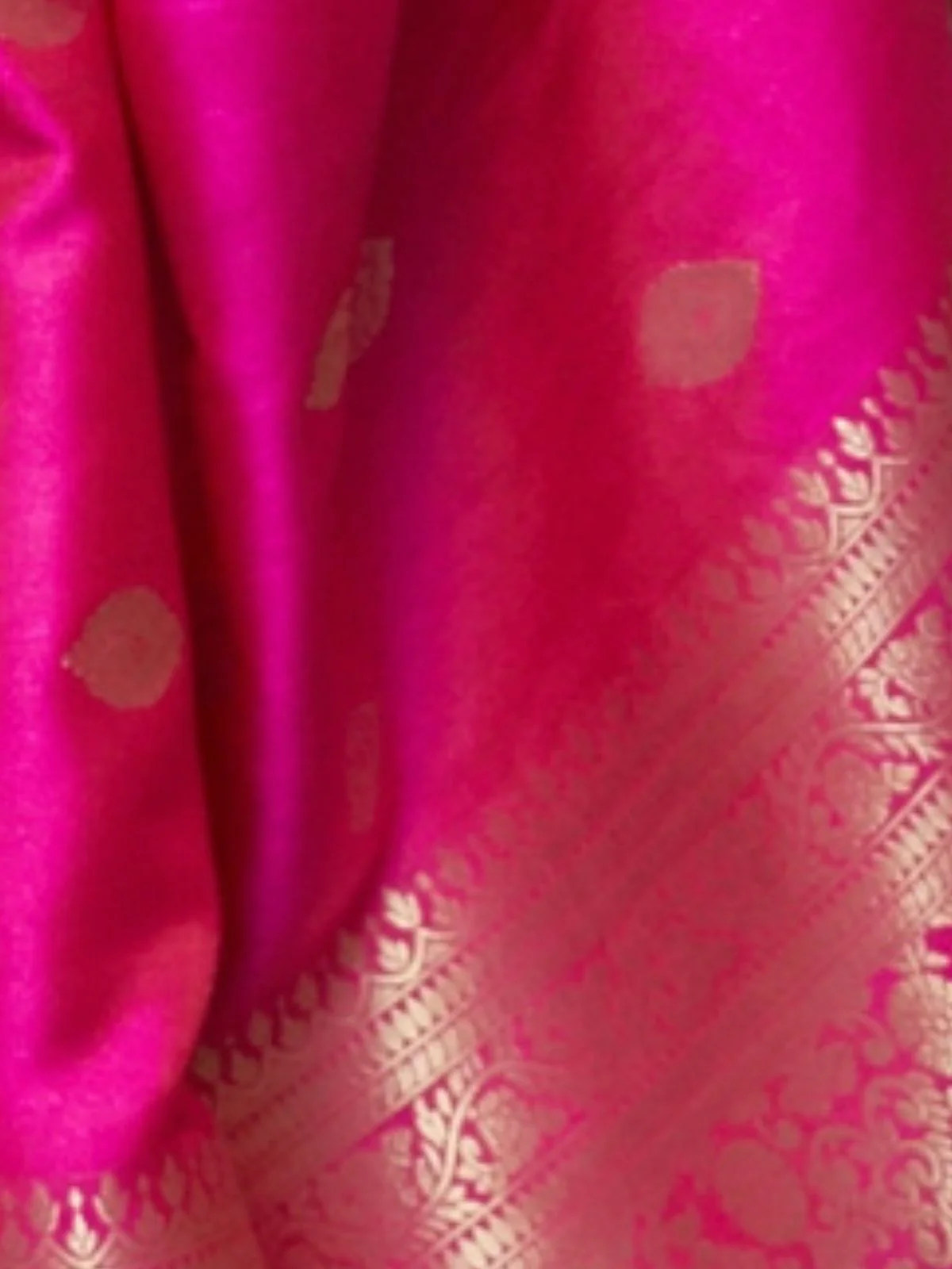 Odette Pink Silk Blend Woven Saree With Unstitched Blouse for Women - Image 3