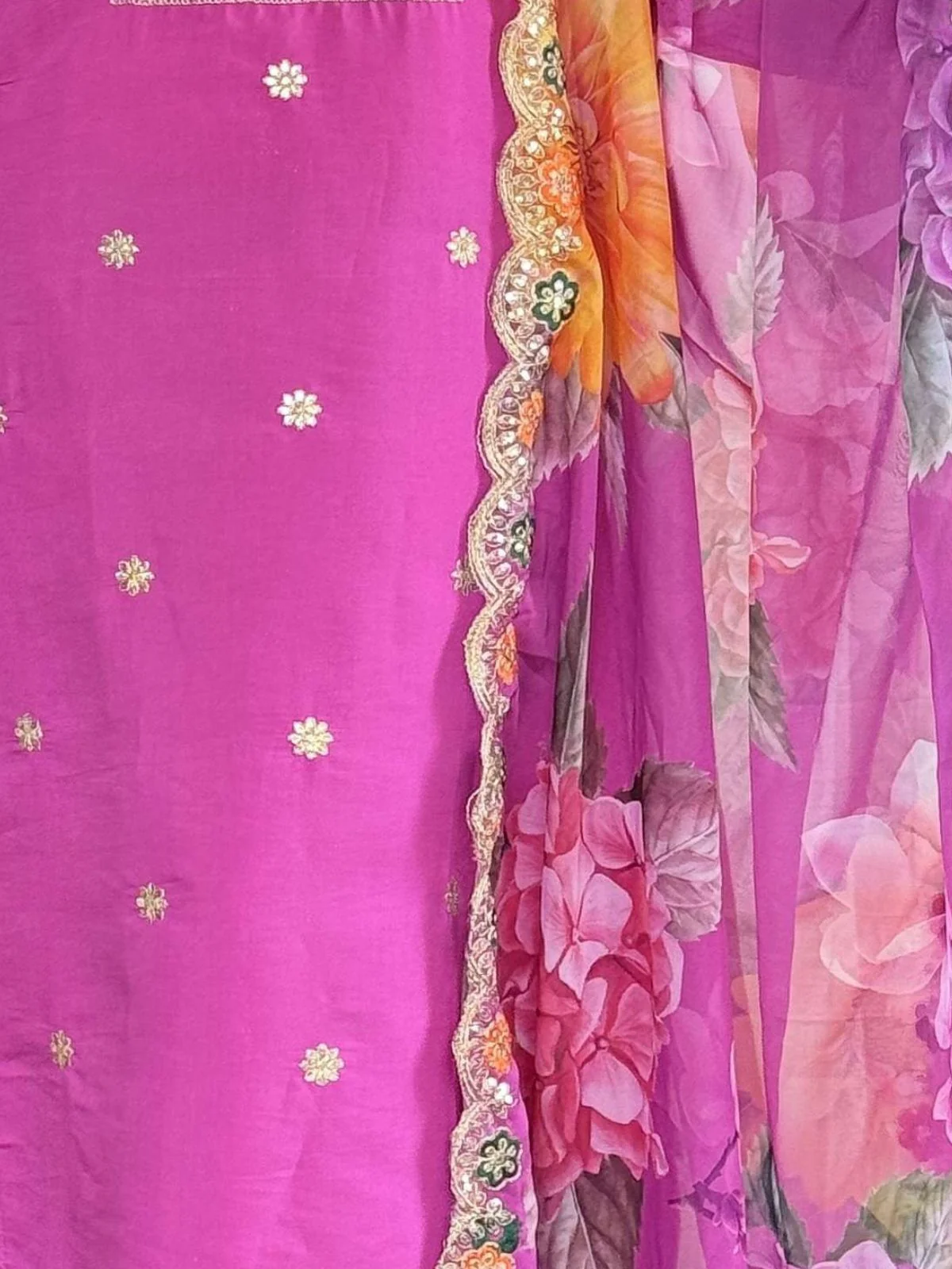 Odette Pink Viscose Embroidered Stitched Kurta Set For Women - Image 6