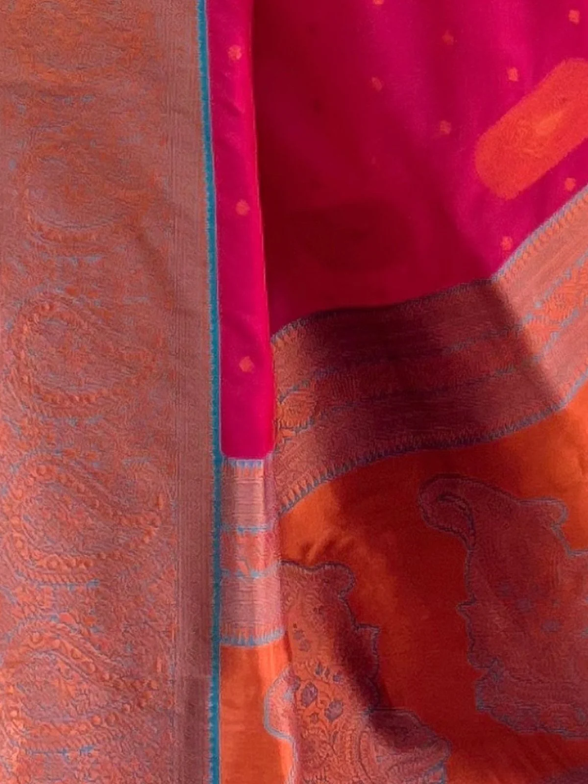 Odette Pink Woven Design Soft Silk Saree With Unstitched Blouse For Women - Image 4