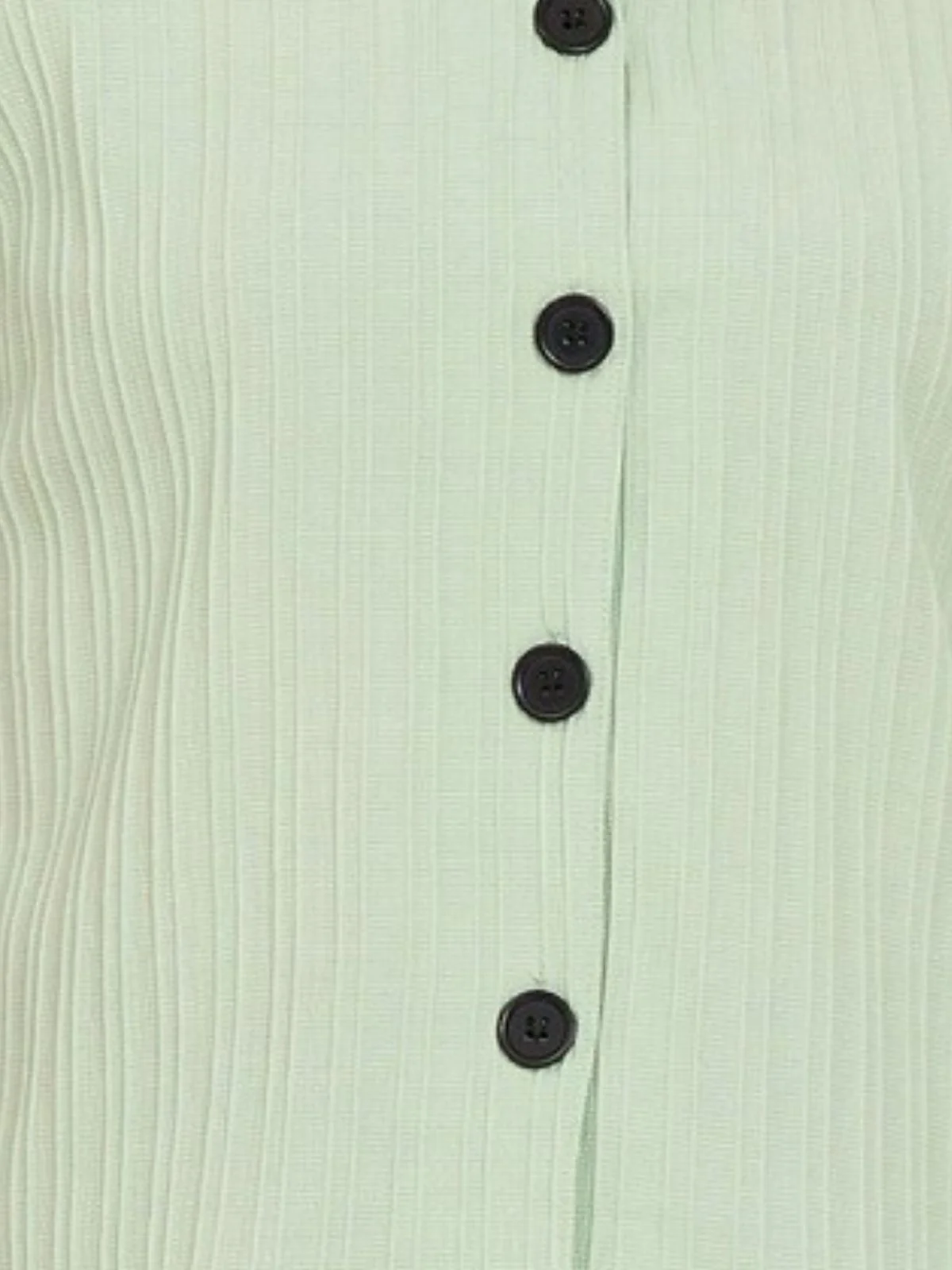 Odette Pista Green Sugarcane Solid Shirt For Women - Image 4