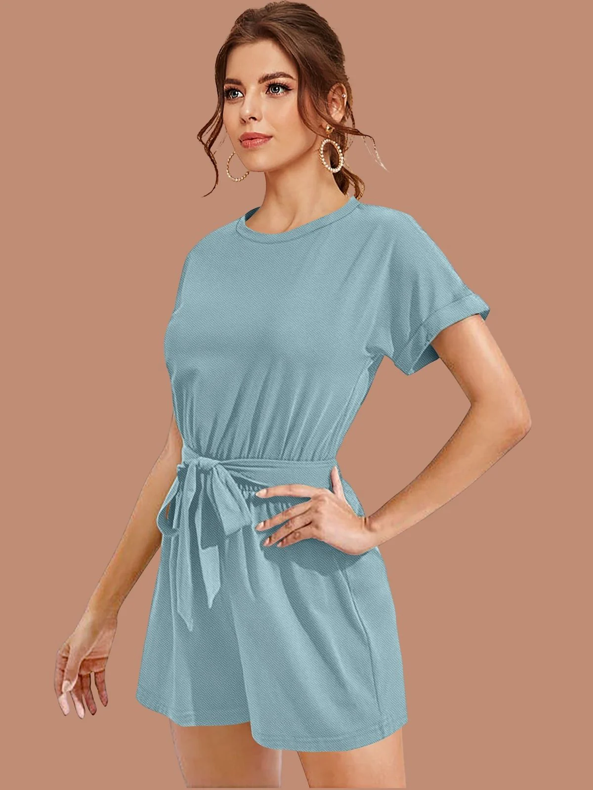 Odette Pista Solid Jumpsuits For Women - Image 2