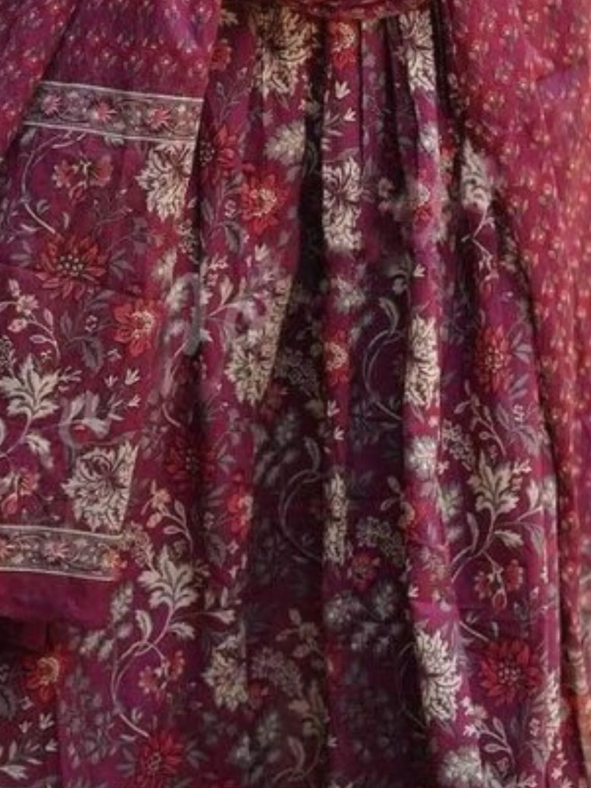 Odette Purple Rayon Printed Stitched Kurta Set For Women - Image 4