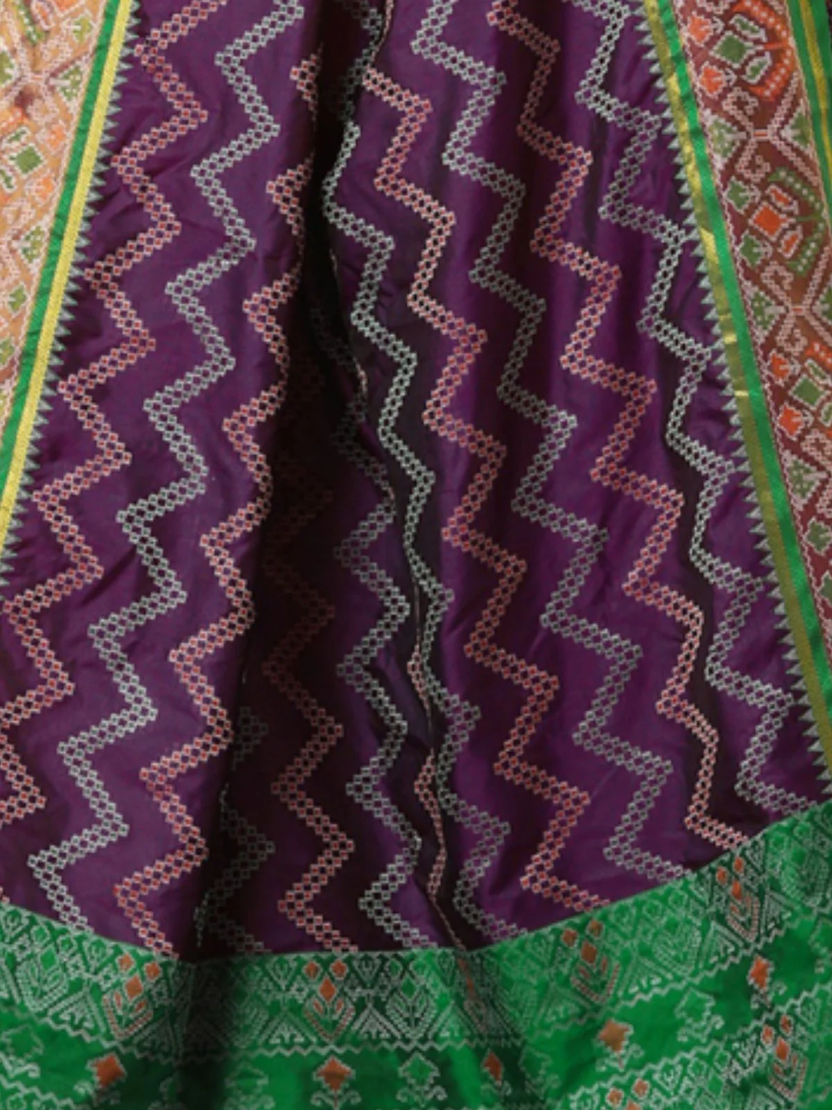 Odette Purple Silk Woven Saree For Women - Image 6