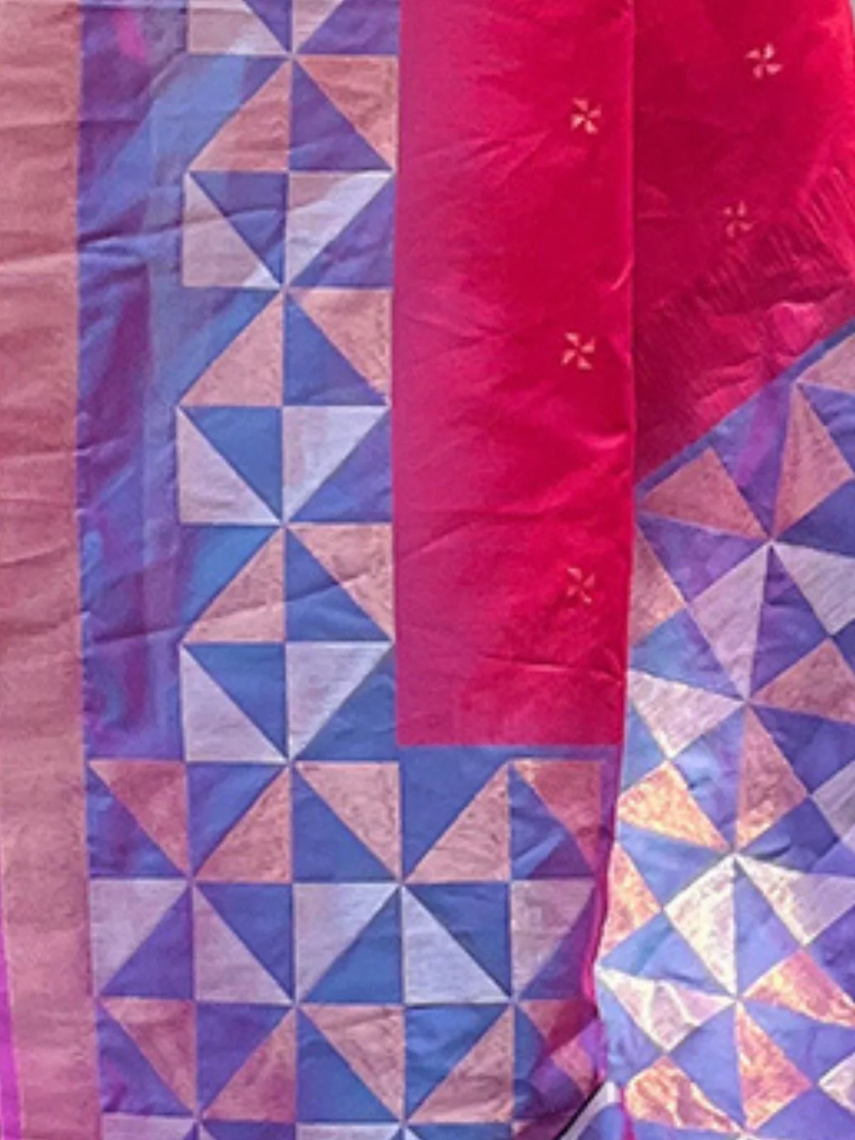 Odette Red Woven Design Soft Silk Saree With Unstitched Blouse For Women - Image 4