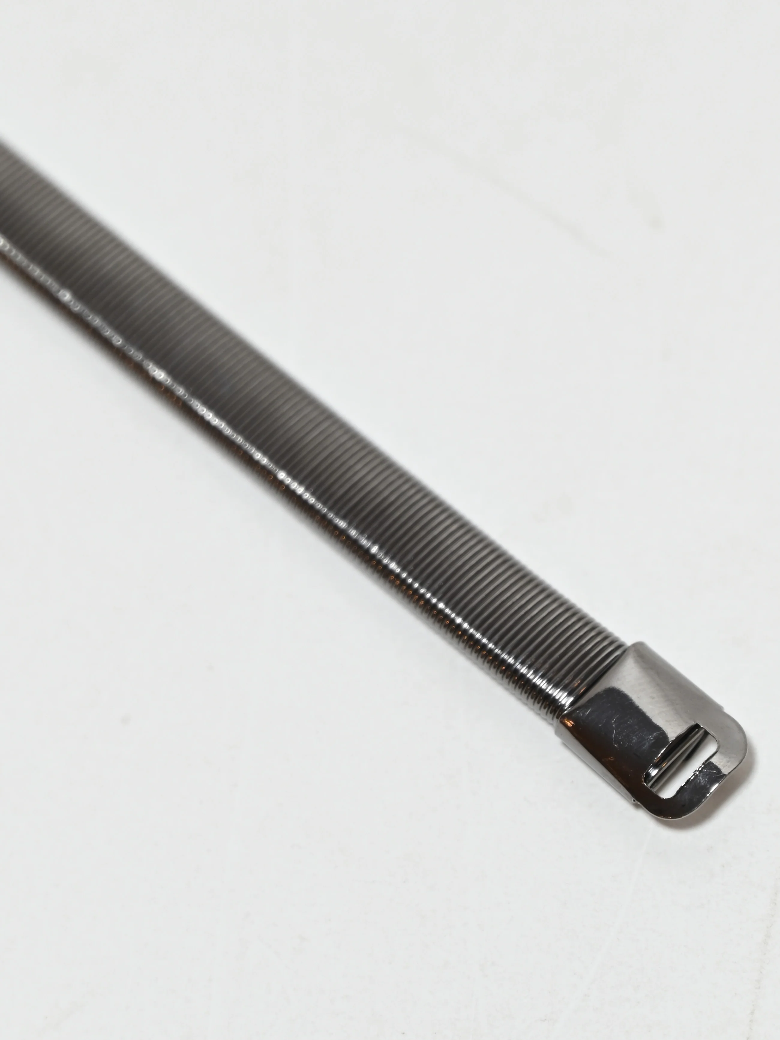Odette Silver Alloy Metallic Design Belt For Women - Image 4