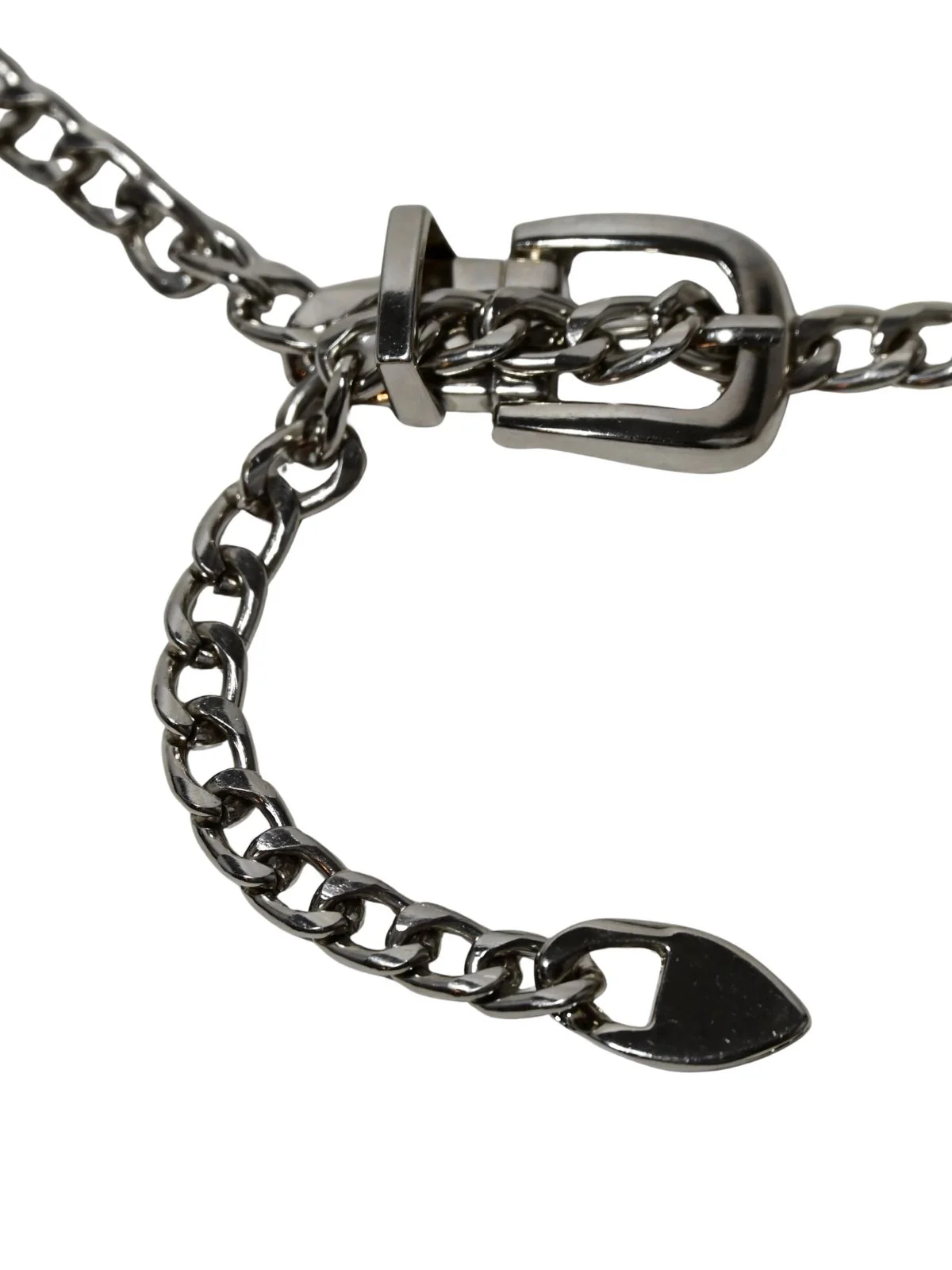 Odette Silver Alloy Stone Belt Bag For Women - Image 3
