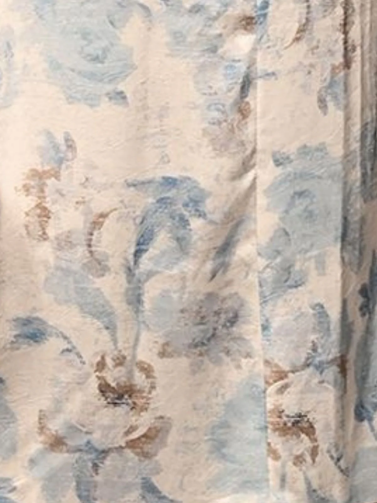 Odette Sky Blue Satin Printed Dress For Women - Image 5