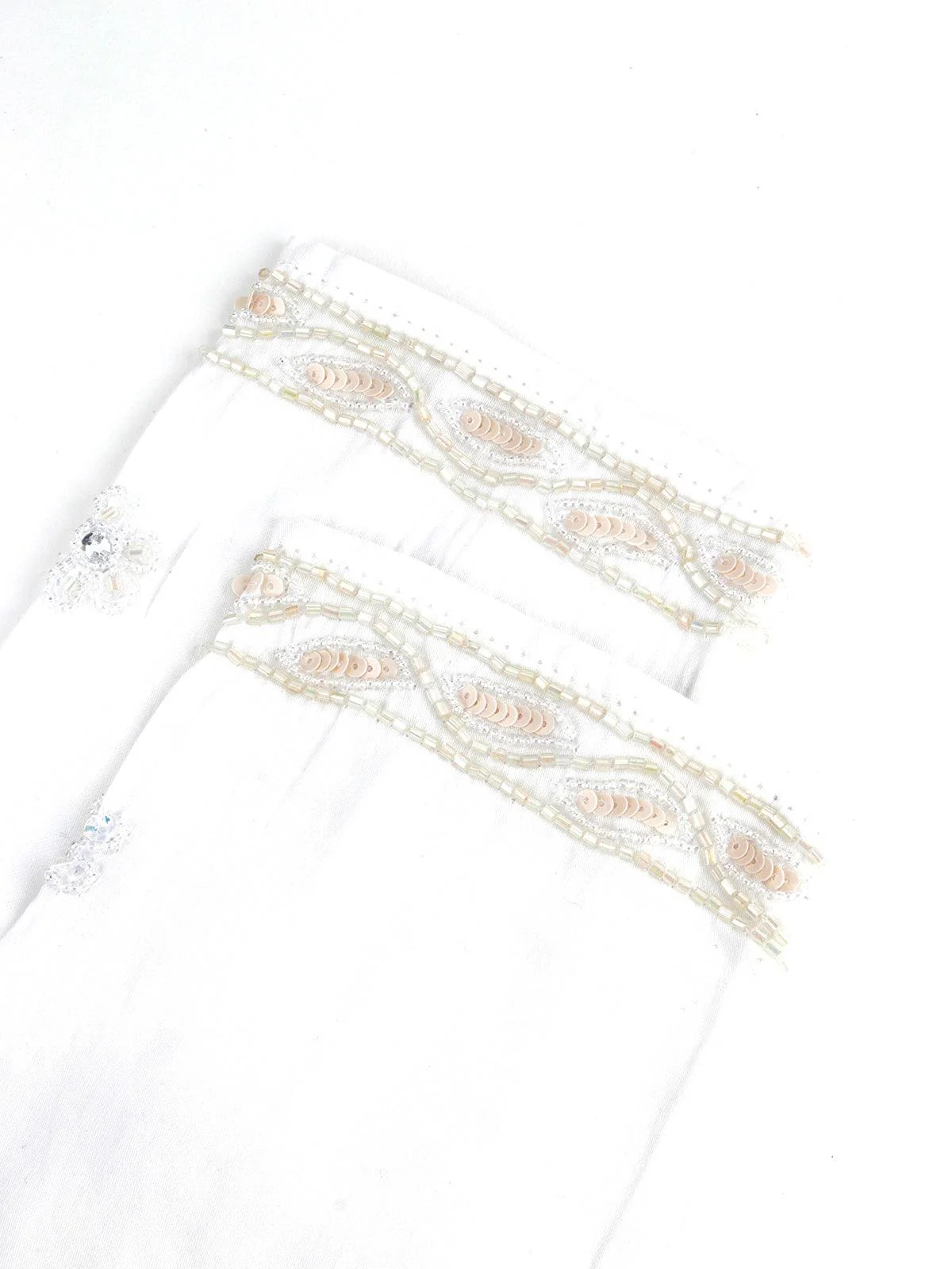 Odette Women Odette Style White Cotton Elegant Stitched Kurta - Image 5