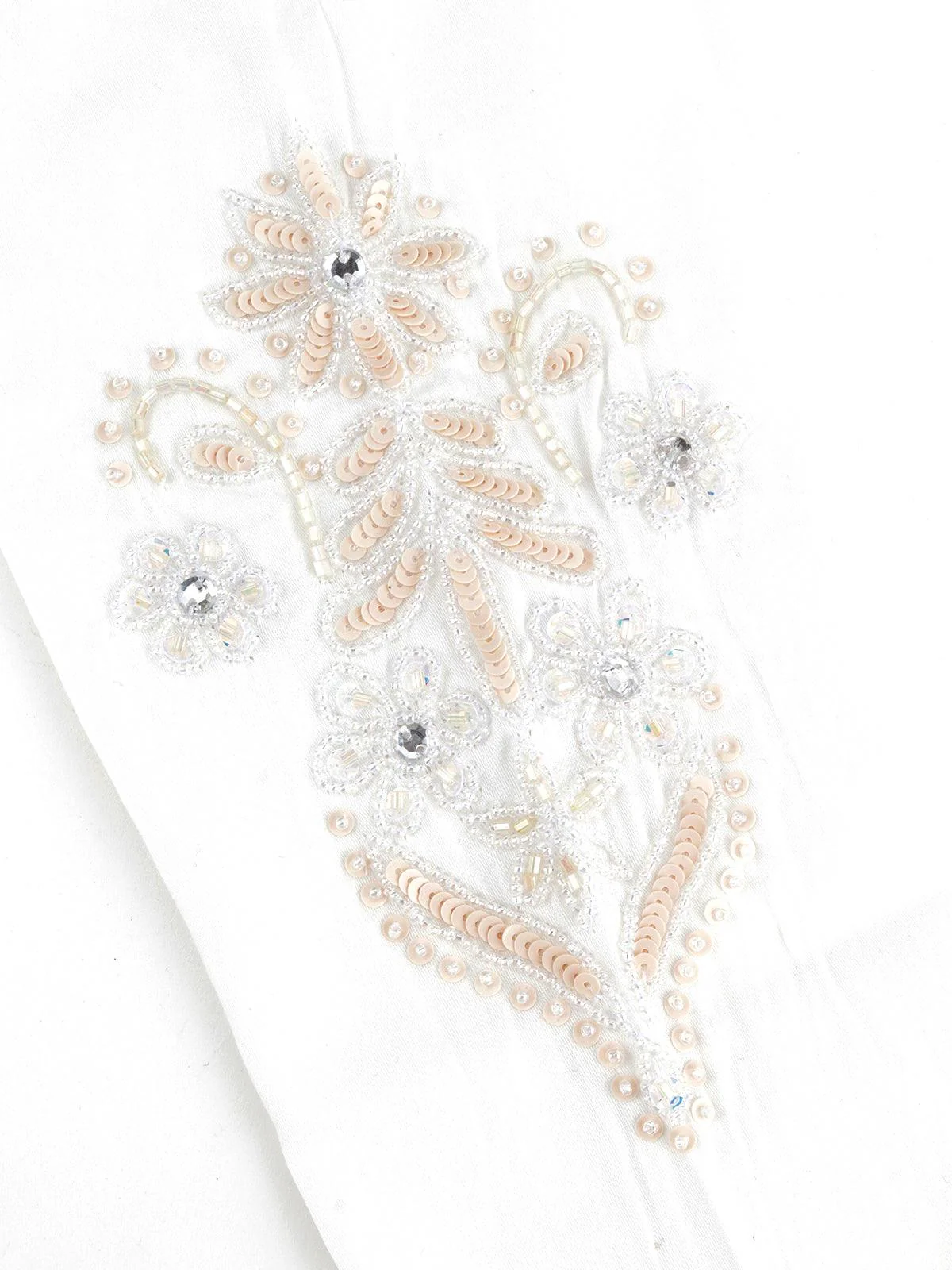 Odette Women Odette Style White Cotton Elegant Stitched Kurta - Image 6