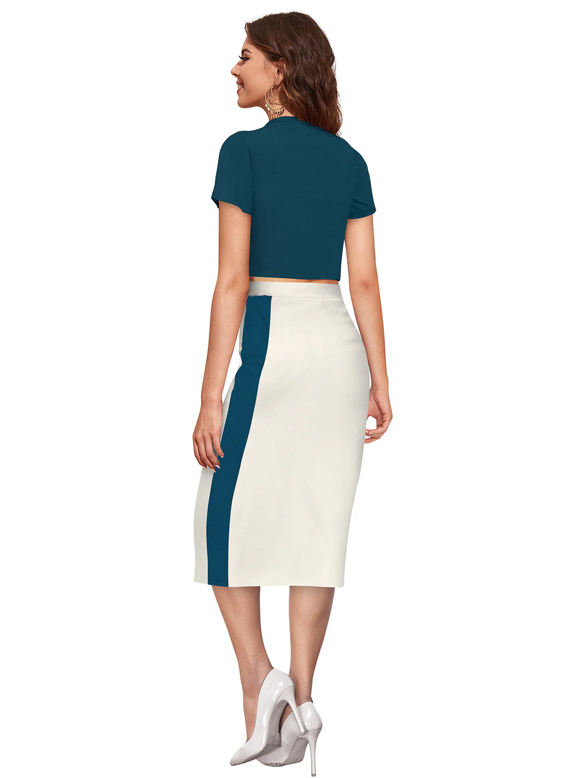 Odette Teal  Co-ord Set For Women - Image 4