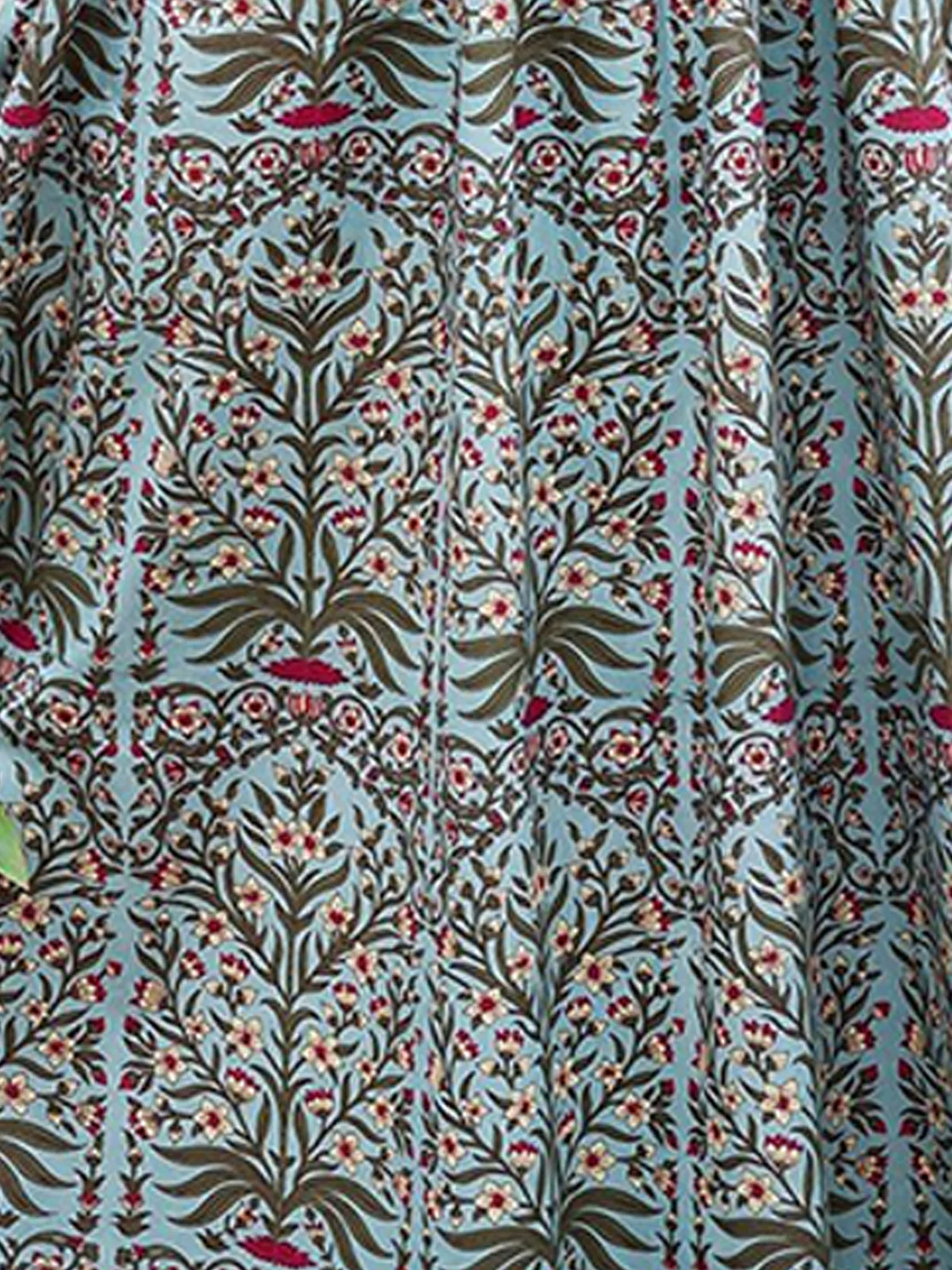 Odette Teal Muslin Stitched Gown For Women - Image 4