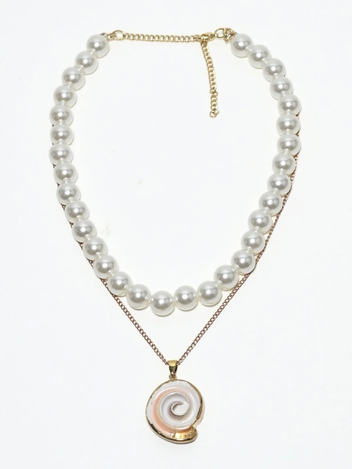 Odette White Alloy Beaded Pearl And Stone Embellished Neckpiece For Women - Image 3