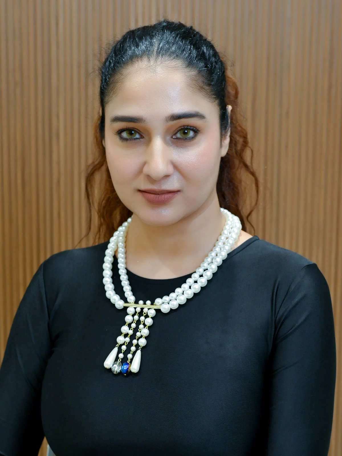 Odette White Alloy Embellished Neckpiece For Women