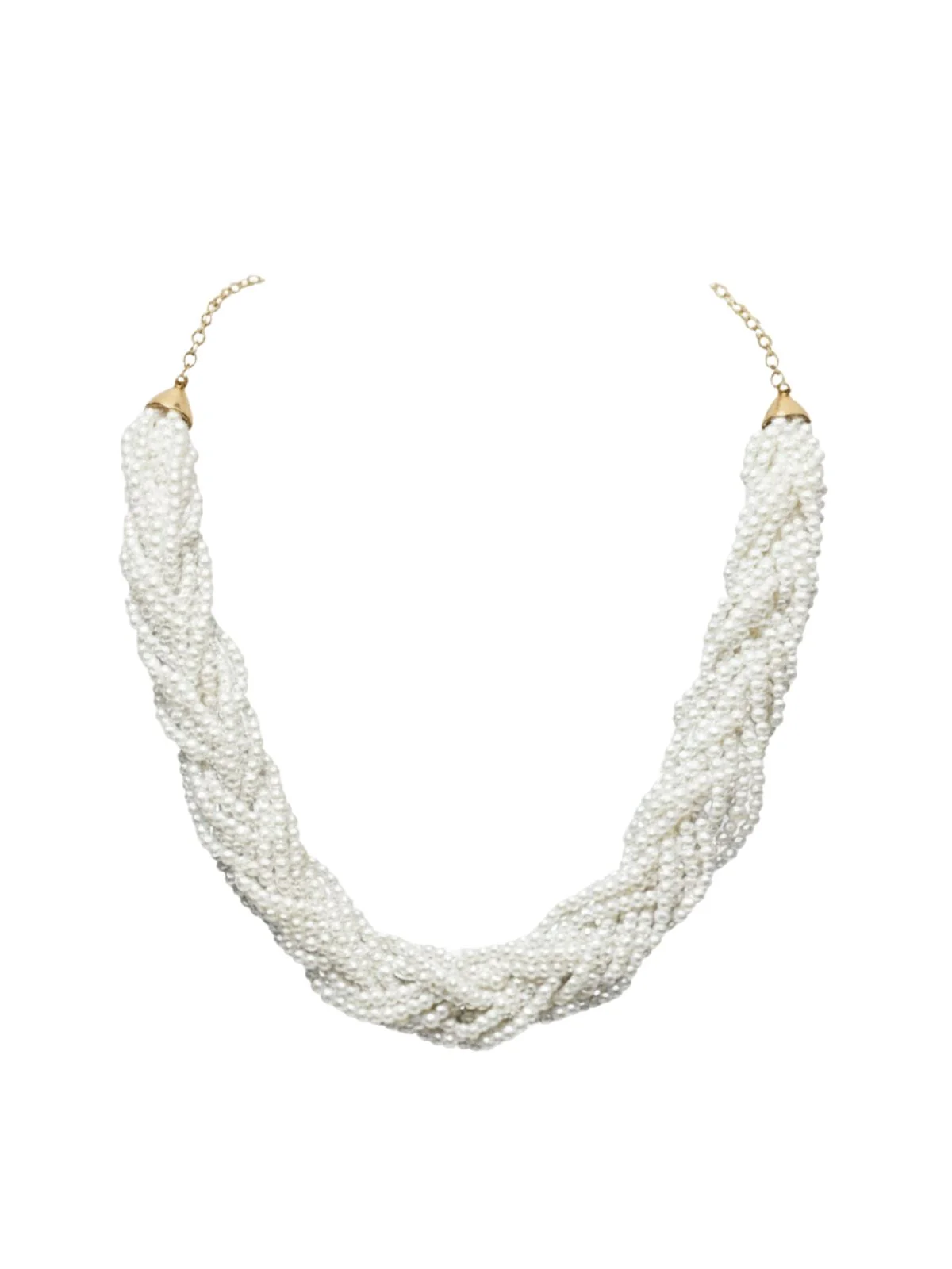 Odette White Alloy Embellished Neckpiece For Women - Image 3