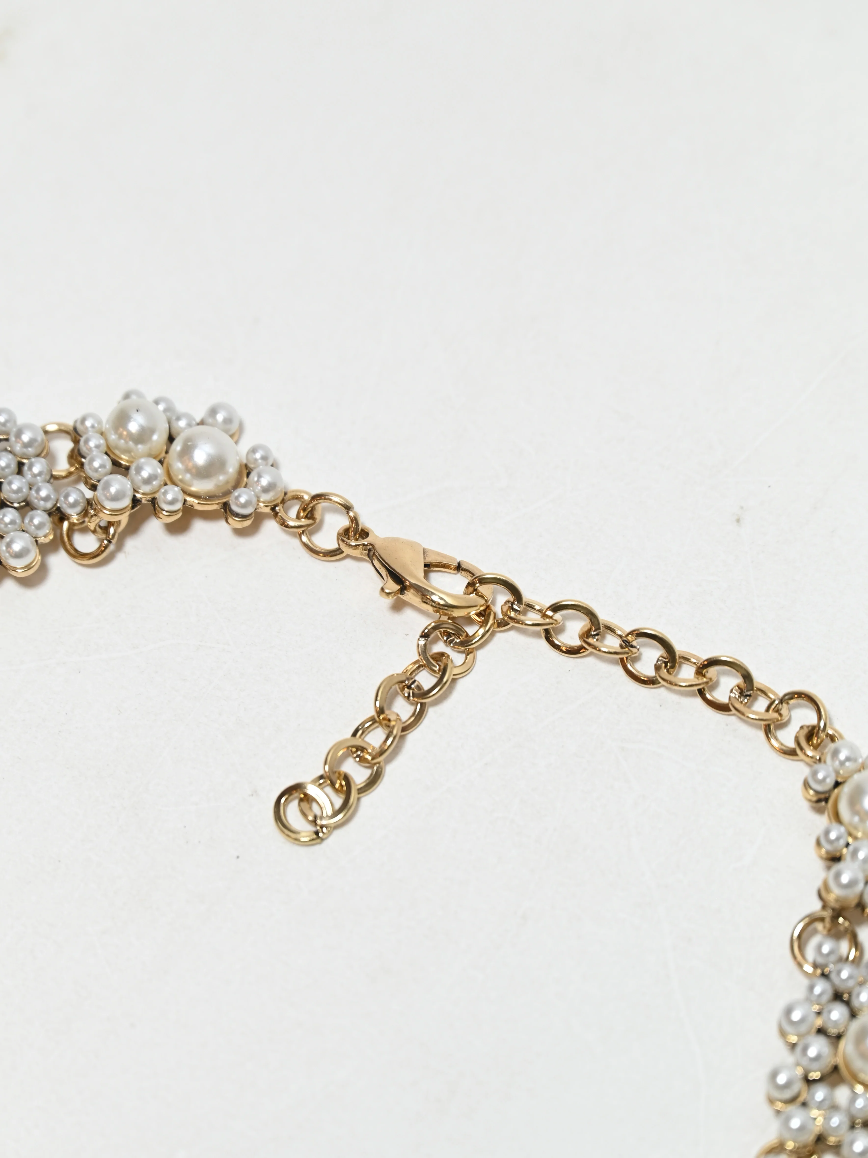 Odette White Alloy Pearl Neckpiece For Women - Image 5