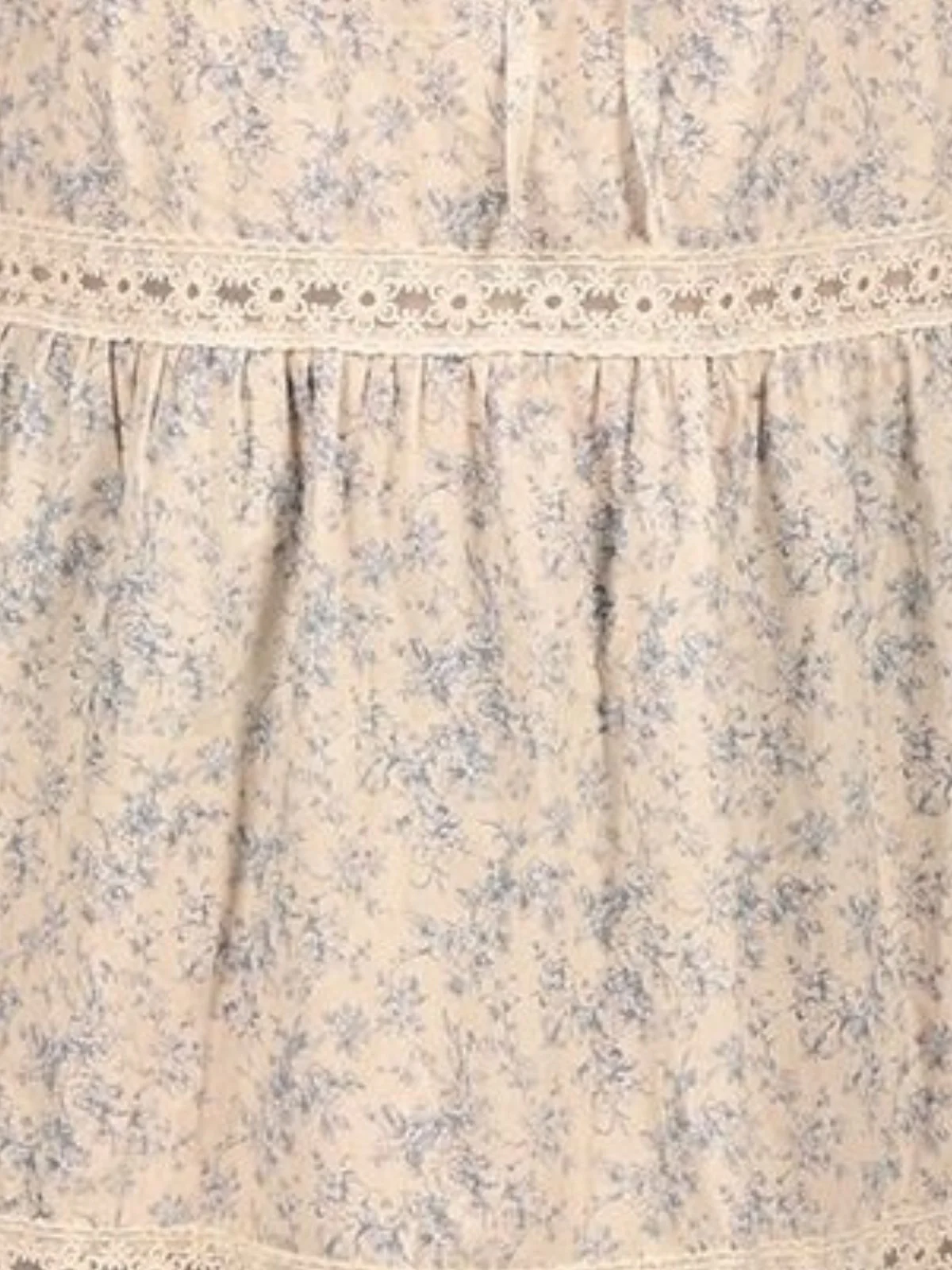 Odette White Cotton Blend Printed Dress For Women - Image 5