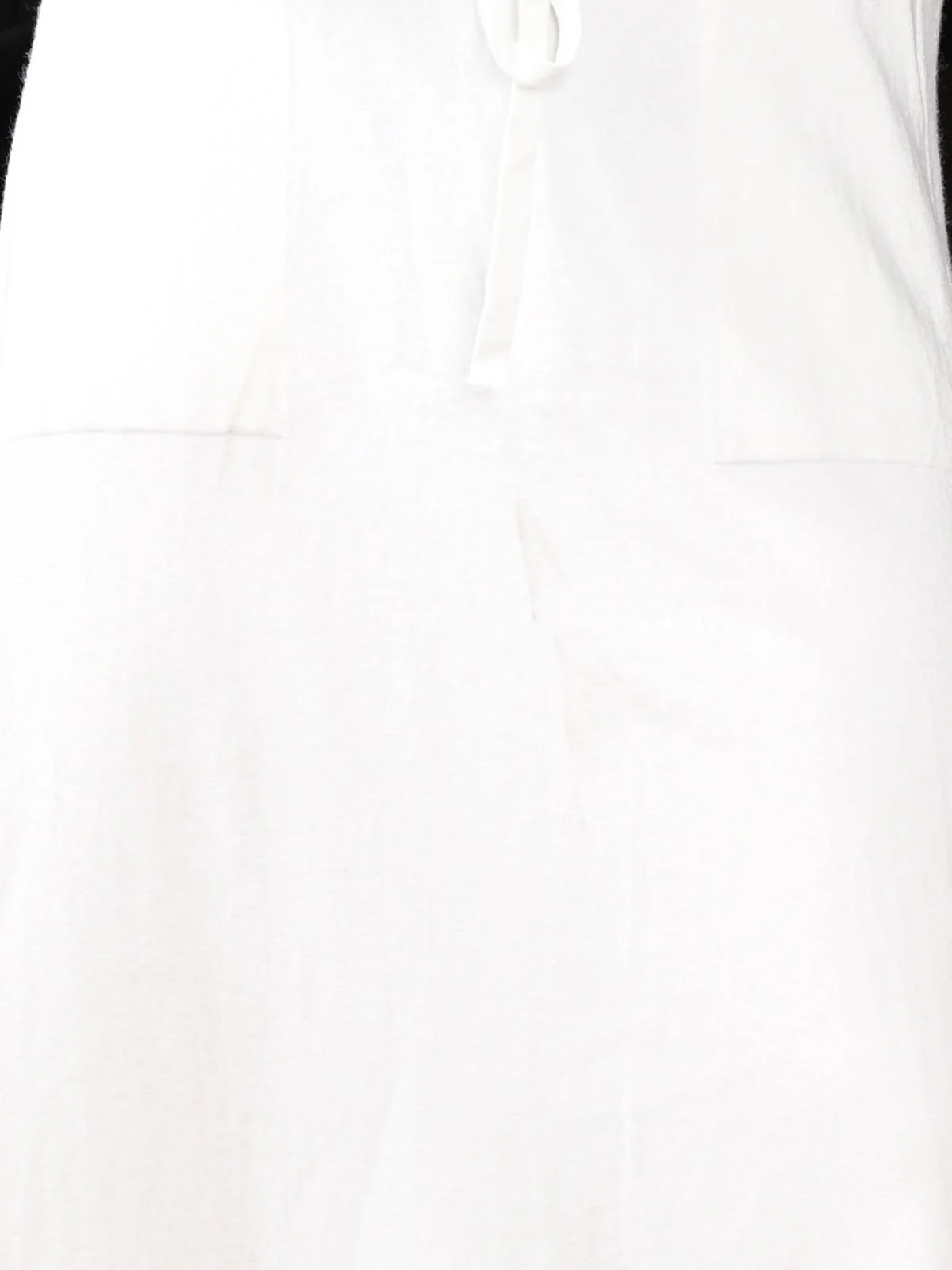 Odette White Cotton Jersey Solid Long Skirt For Women - Image 5