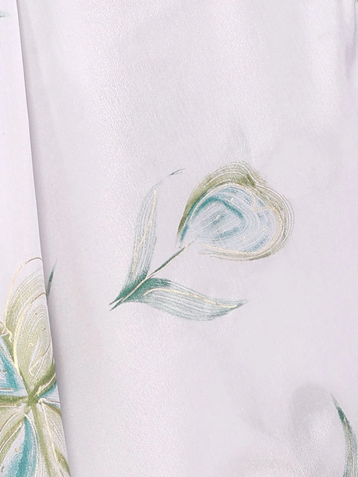 Odette White Georgette Embroidered Saree For Women - Image 5