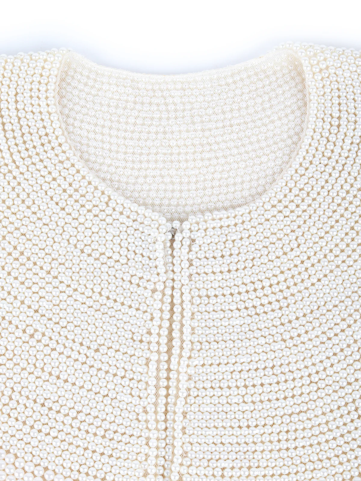 Odette White Embellished Cape For Women - Image 4