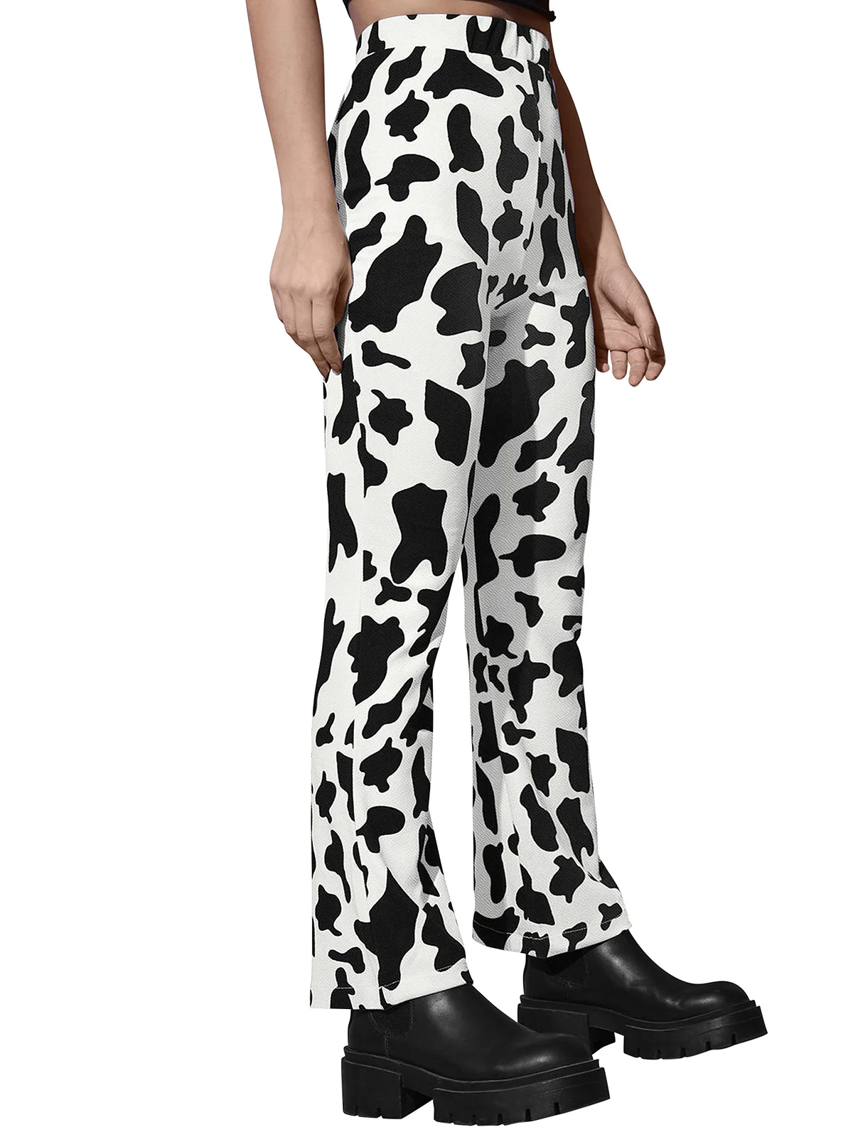 Odette White Polyester Trouser For Women - Image 4