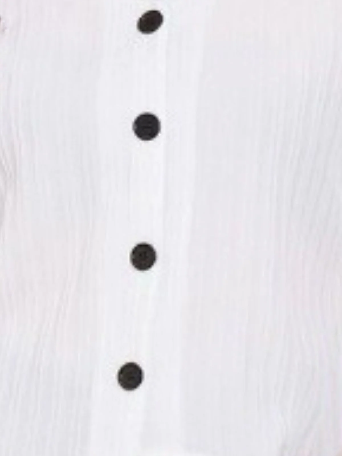 Odette White Sugarcane Solid Shirt For Women - Image 4