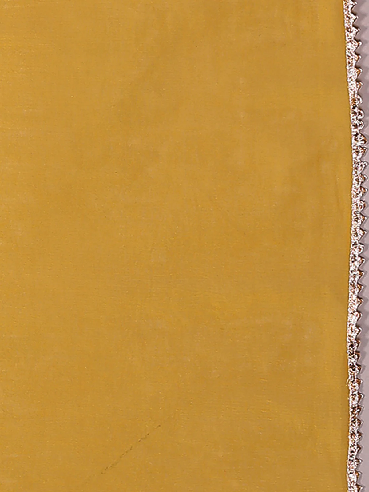 Odette Yellow Cotton Blend Embroidered Stitched Kurta set for Women - Image 7