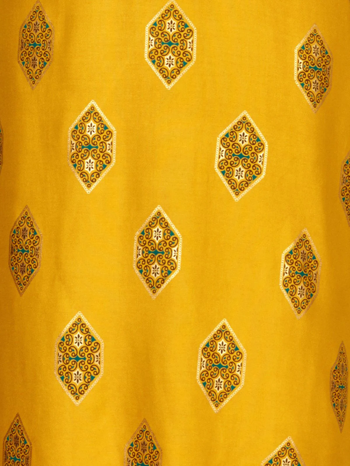 Odette Yellow Embroidered Rayon Stitched Kurta Set For Women - Image 7