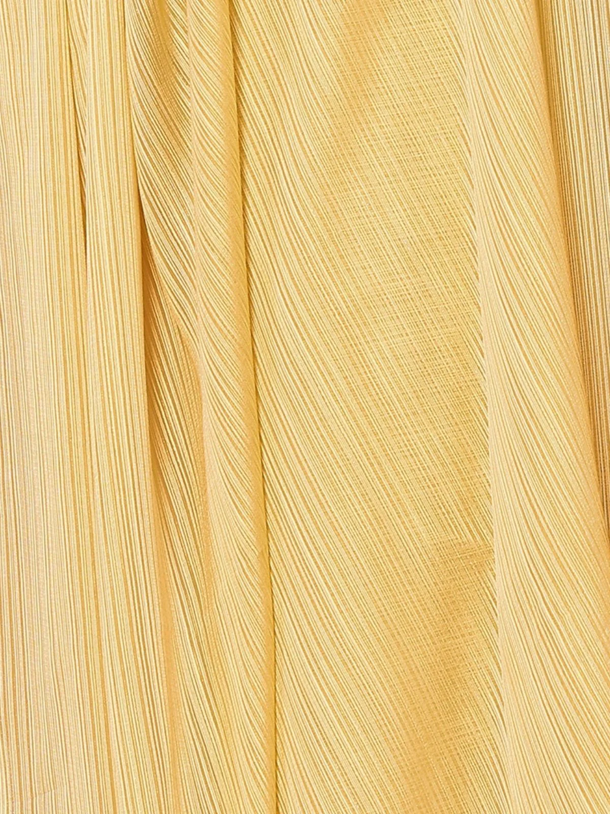 Odette Yellow Georgette Solid Saree For Women - Image 5