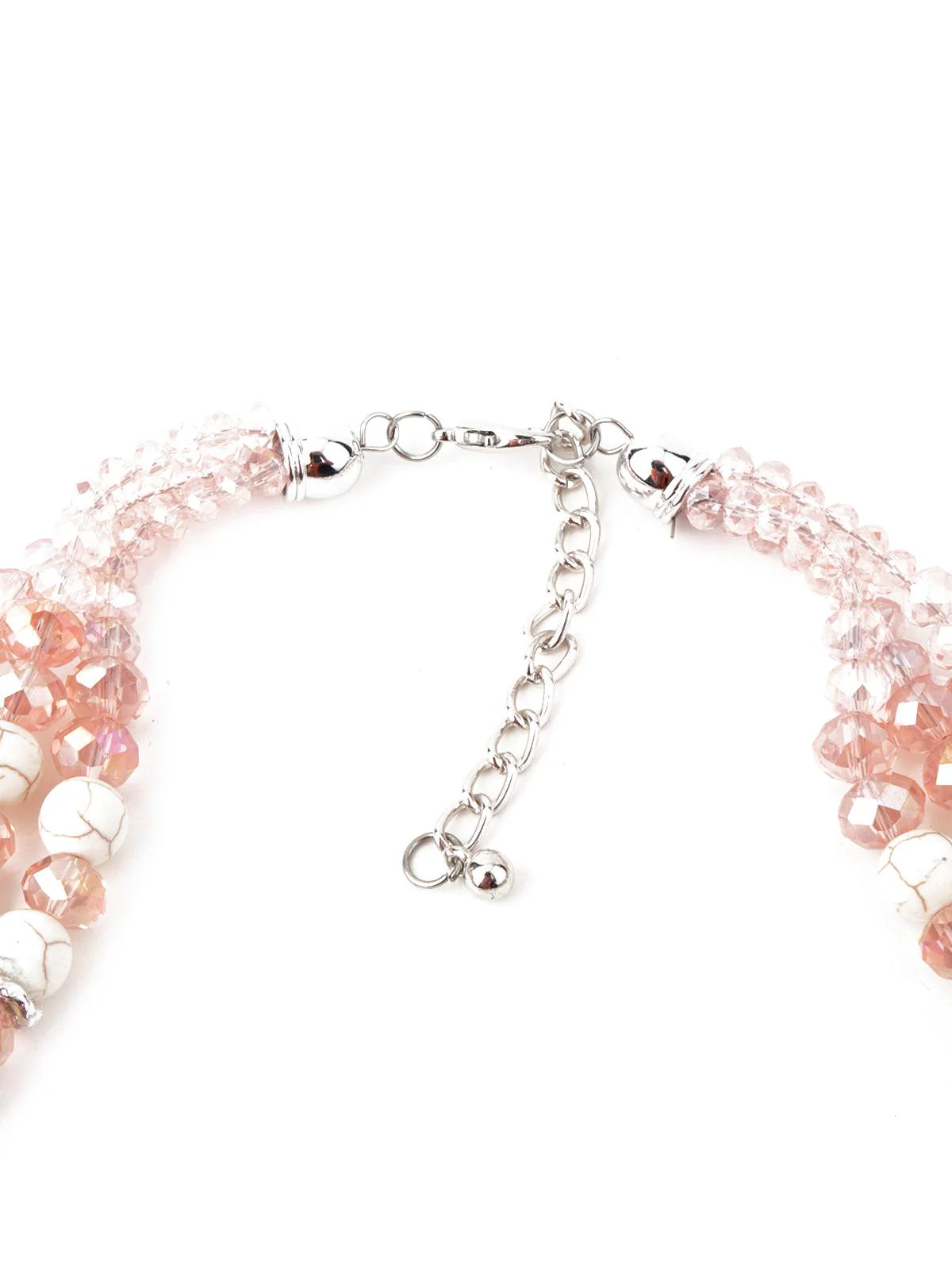 Odette Women Off-White-Pink Classic Necklace - Image 6