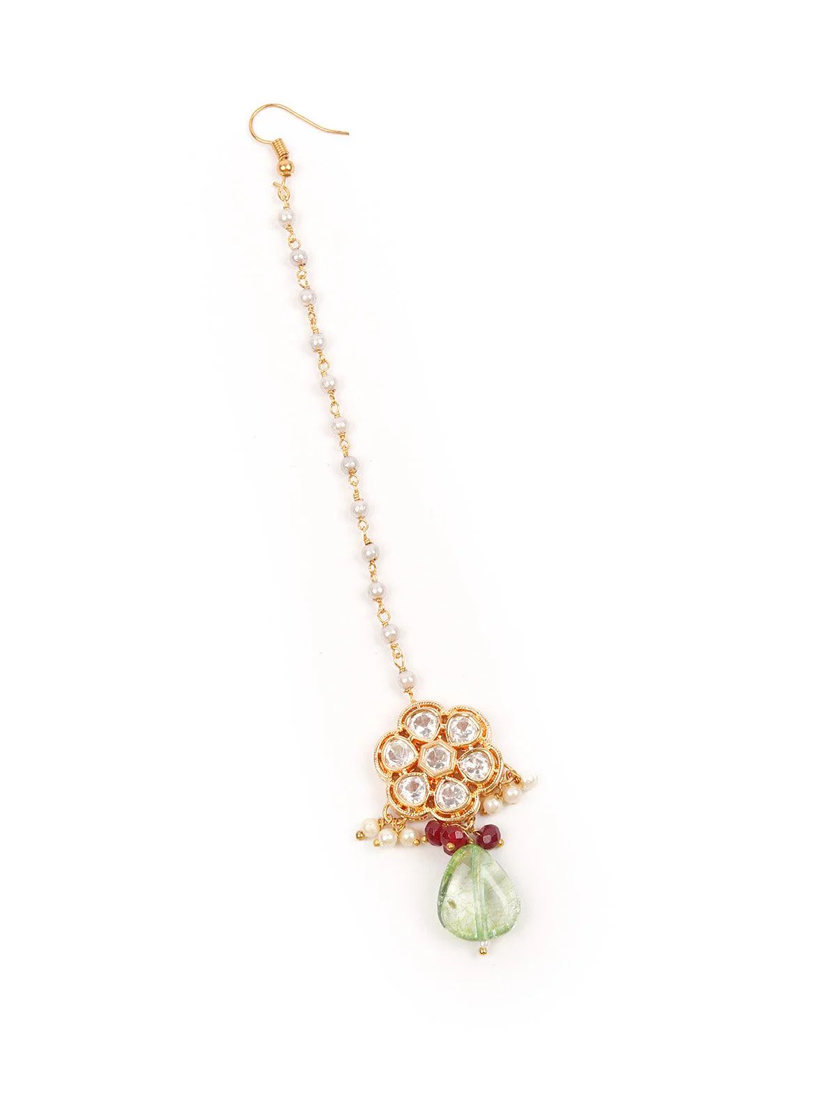 Odette Women Opulant Embellished Long Necklace Set - Image 7
