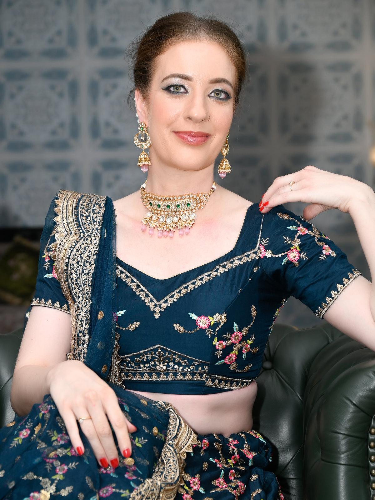 Odette Women Opulant Rani Choker Set