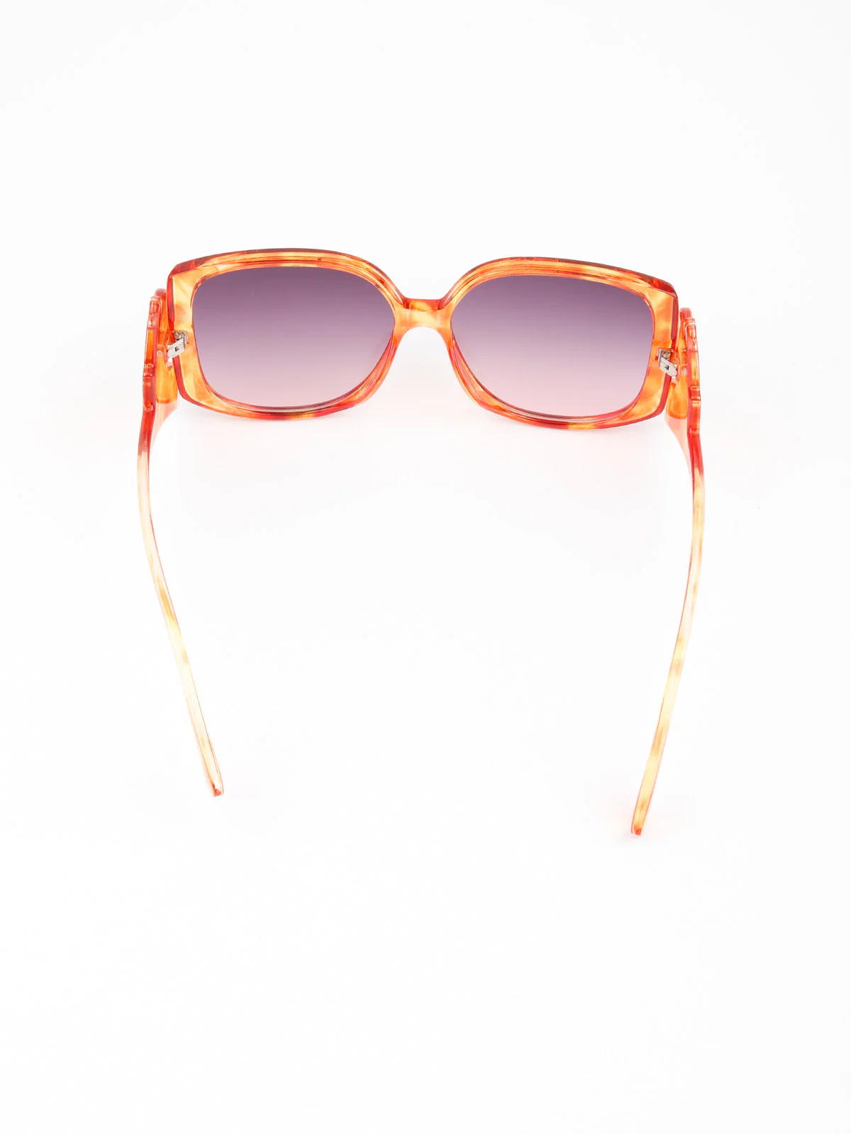 Odette Women Orange And Indigo Oversized Sunglasses - Image 3