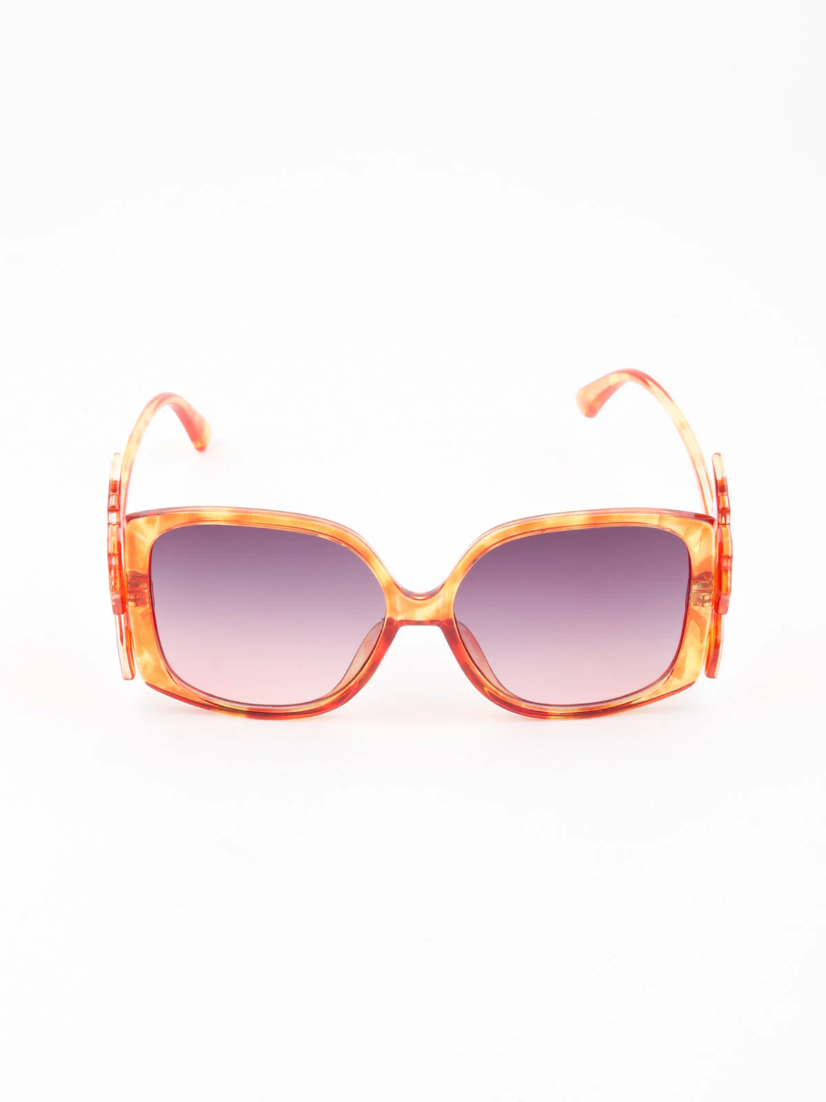 Odette Women Orange And Indigo Oversized Sunglasses - Image 7