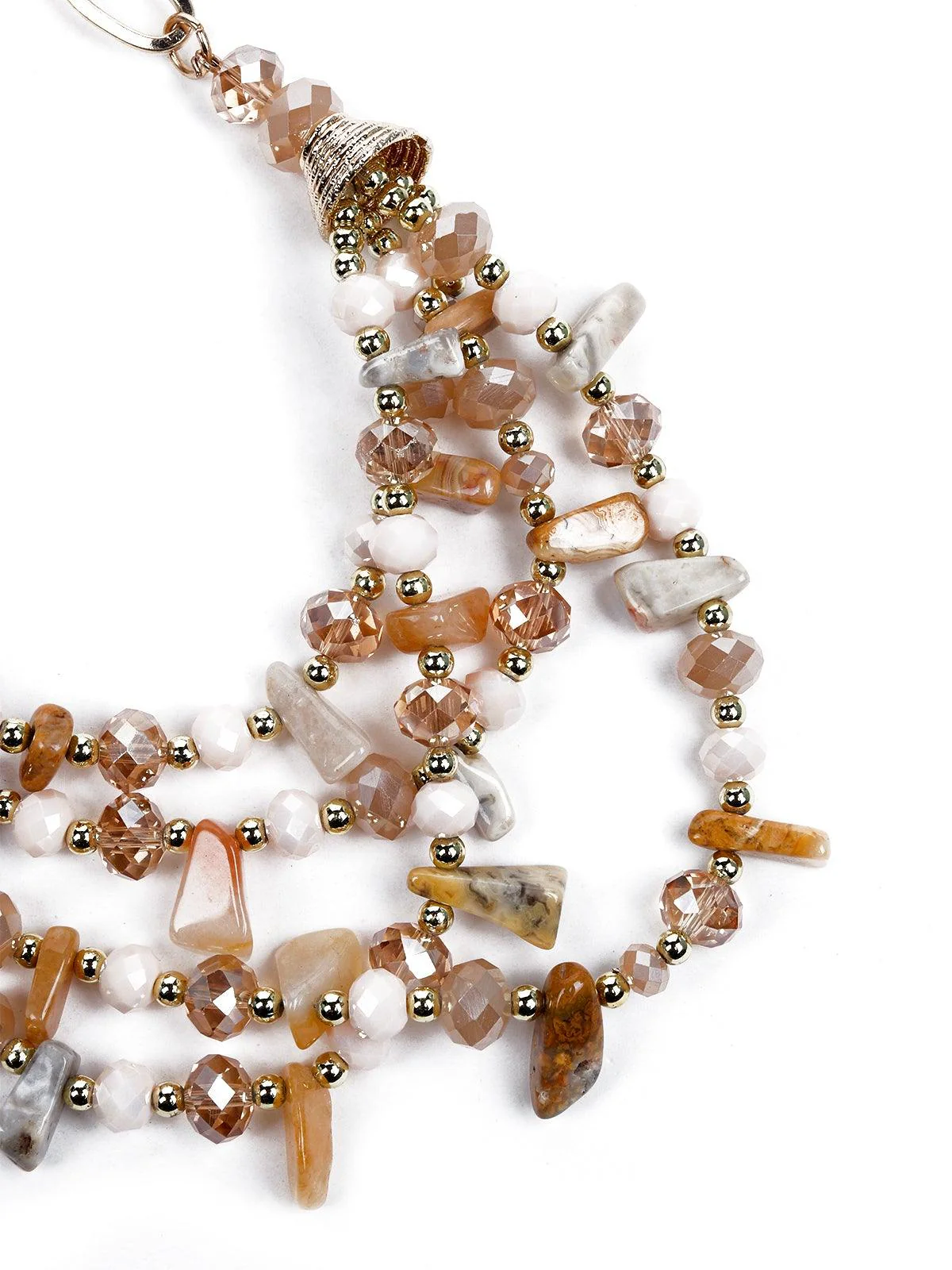 Odette Women Orange Metal Necklace - Image 5