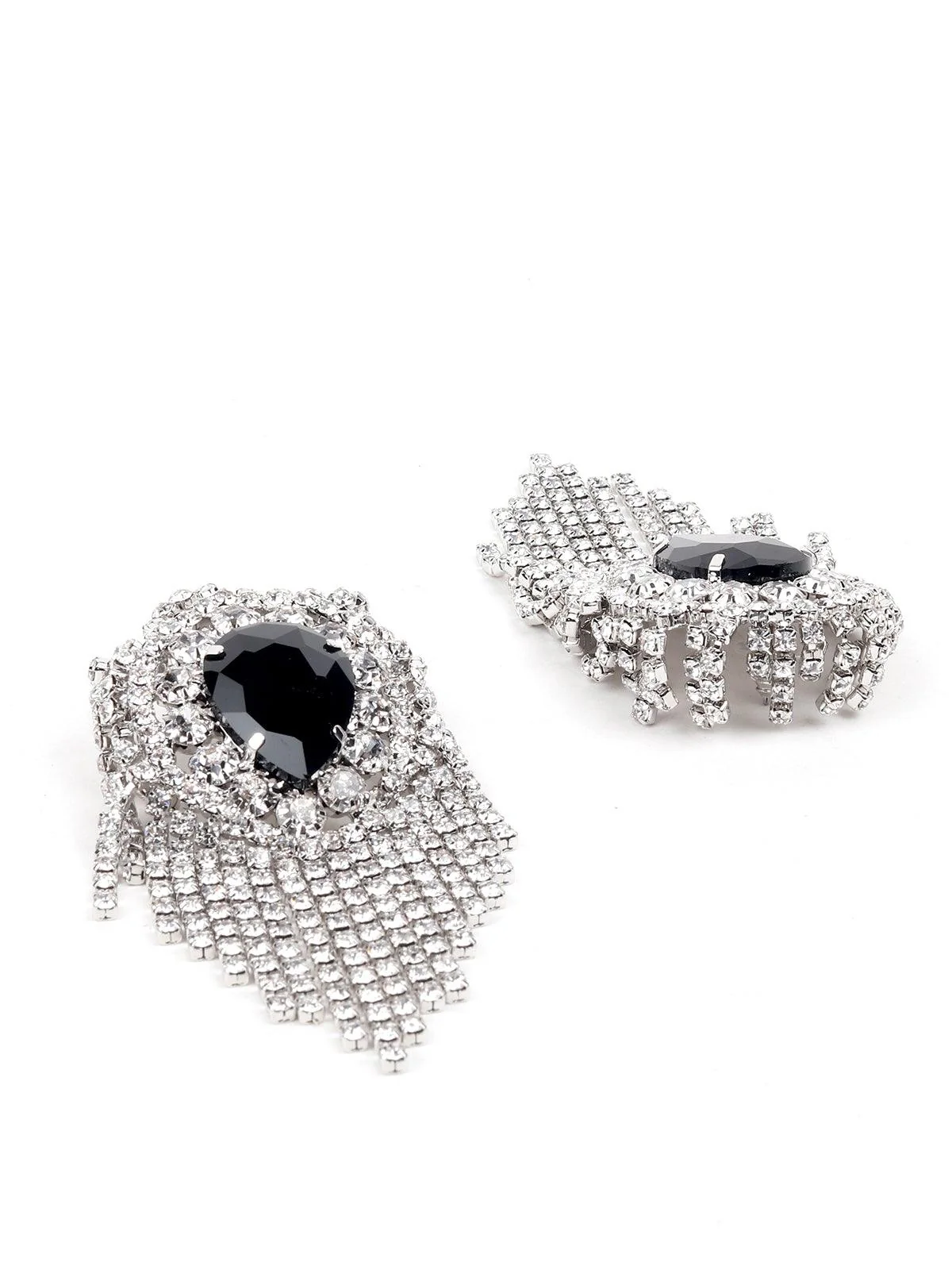 Odette Women Black Metal Earring - Image 6