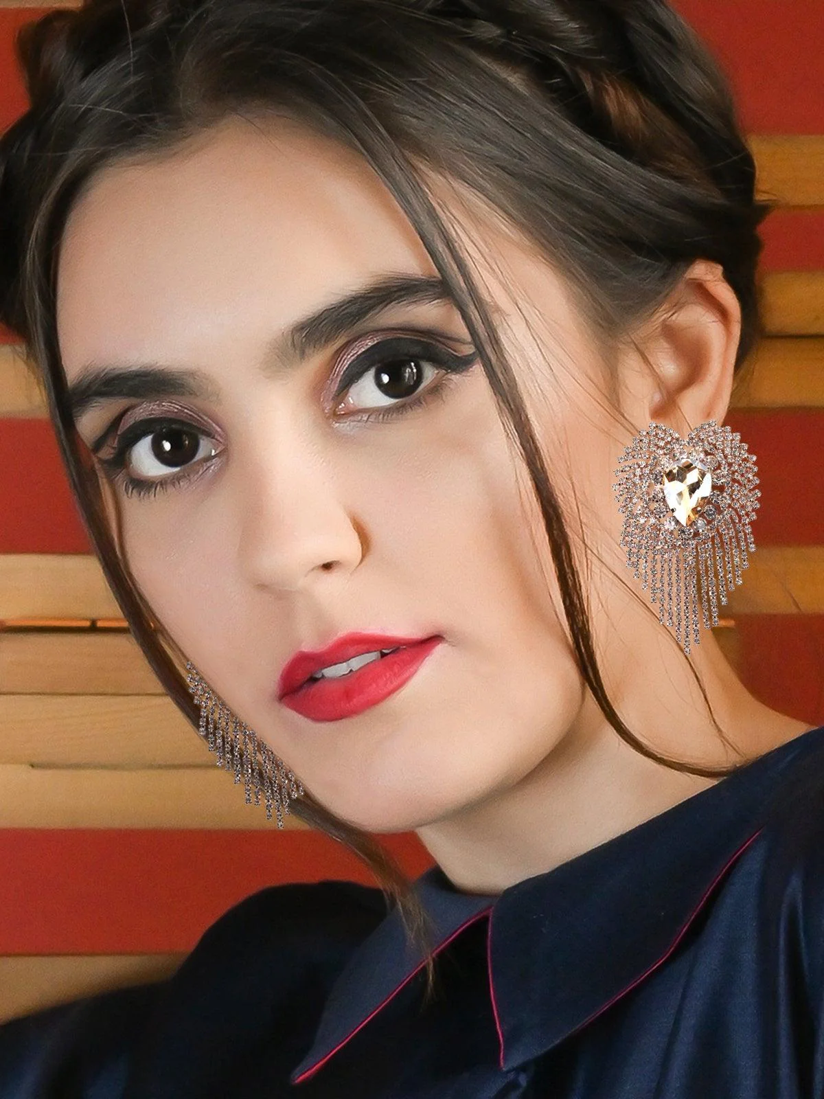 Odette Women Gold Metal Earrings - Image 2