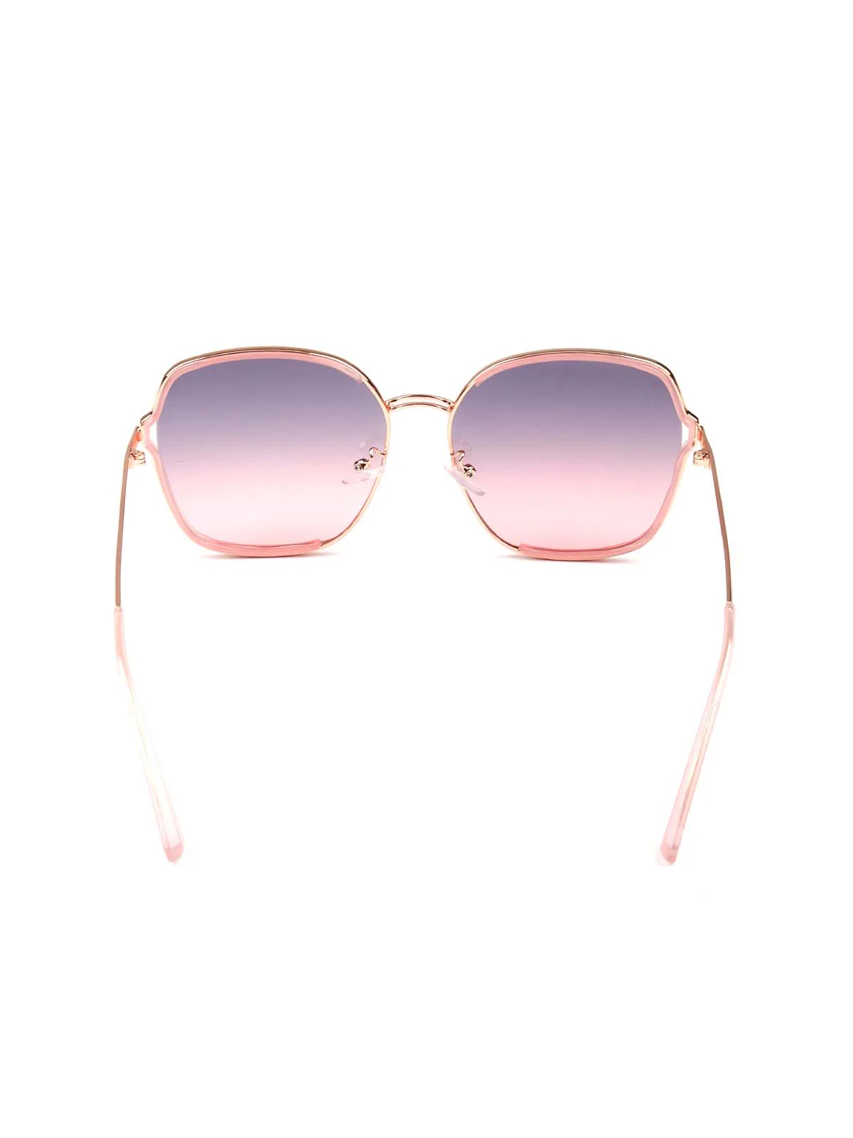 Odette Women Gorgeous Pink-Tinted Oversized Sunglasses - Image 9