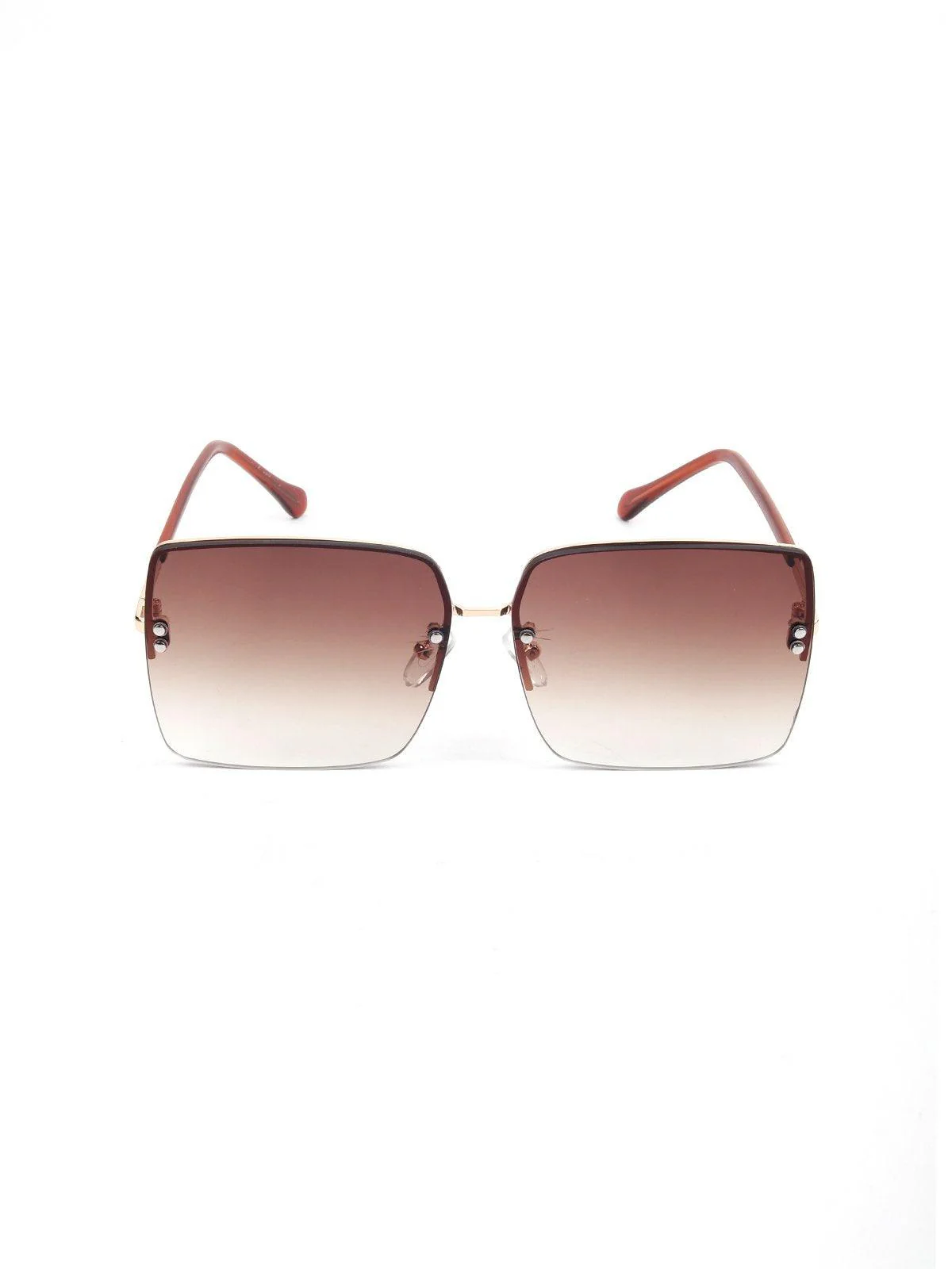 Odette Women Brown Metal Sunglasses - Image 3